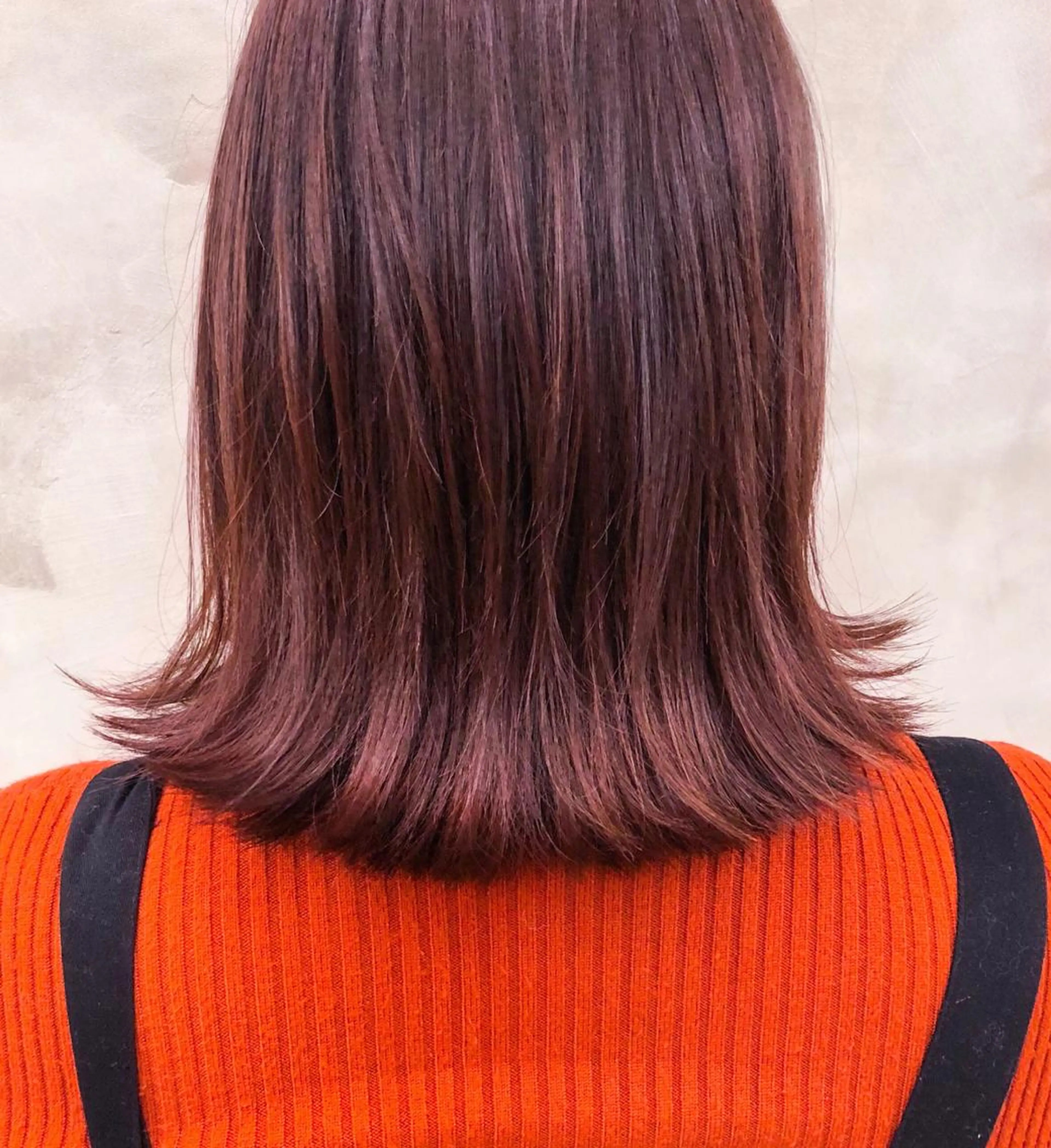 カラー ブリーチ ブリーチなしカラー ピンクカラー ショート・ボブ 徳竹淳一のヘアスタイル