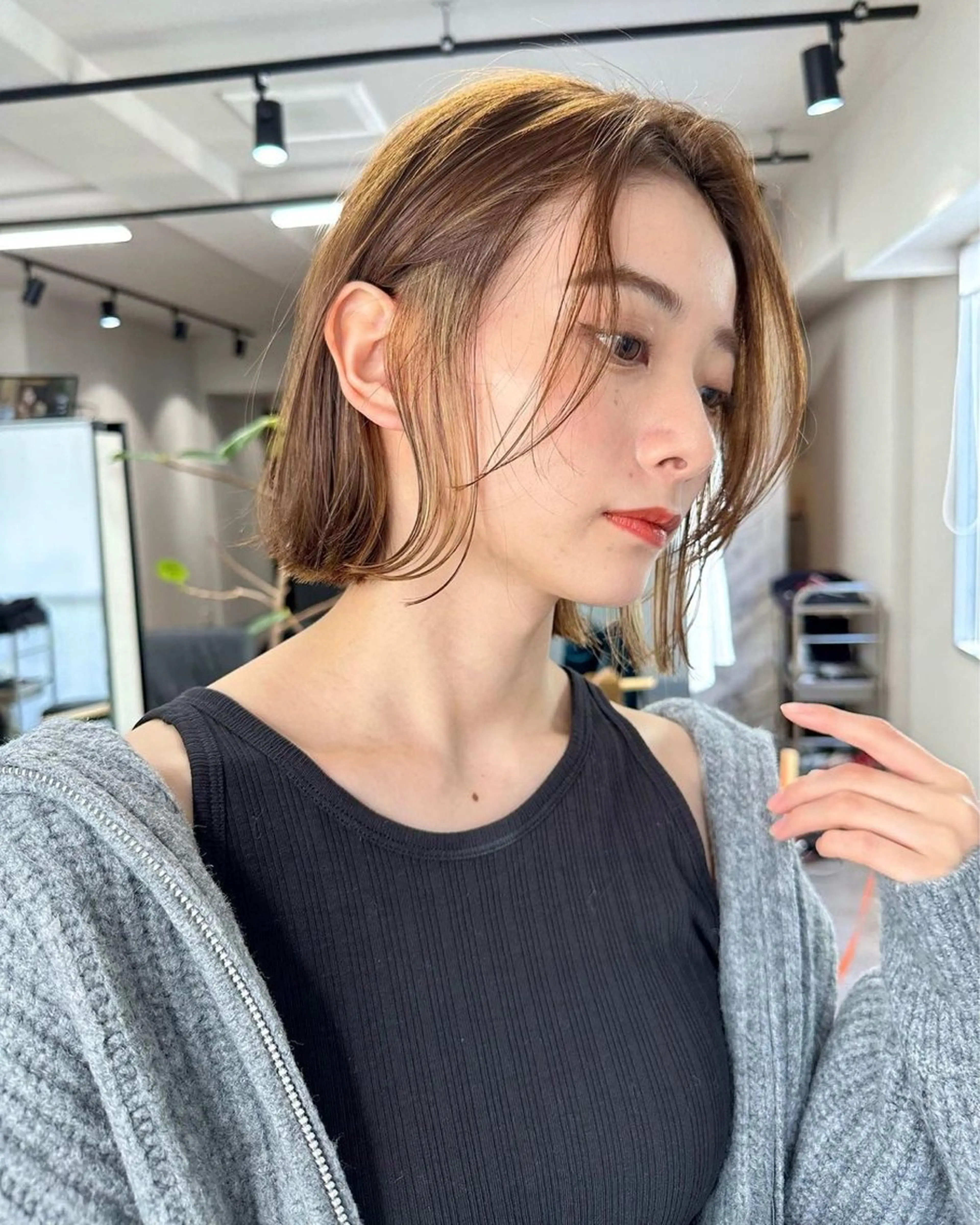 ショート ボブレイヤー ボブ レイヤーカット 🌟ブリーチ/ボブ/ レイヤー渋谷☀️のヘアスタイル