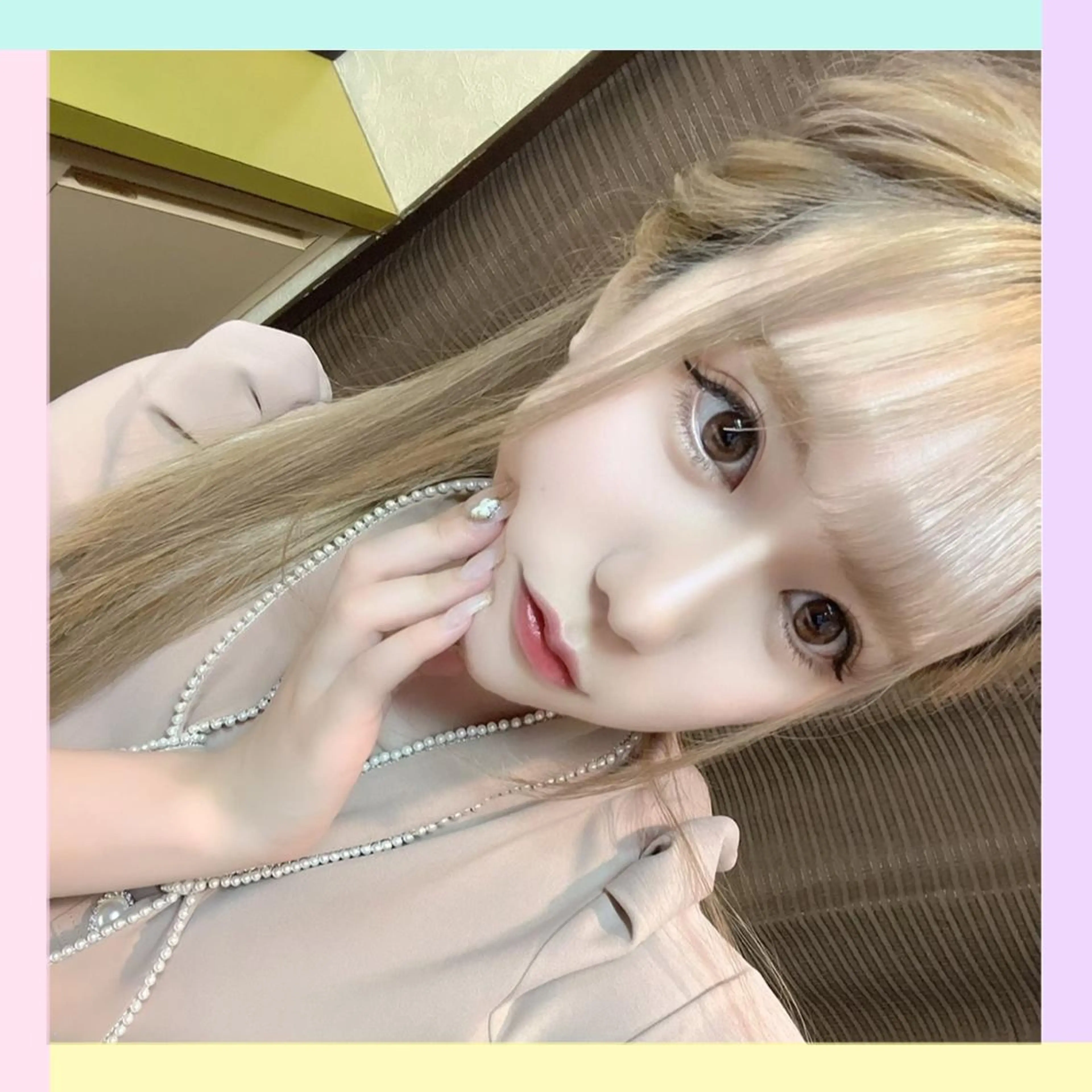 ロング カラー カット エクステ れん/ハイトーン /エクステ/韓国風のヘアスタイル