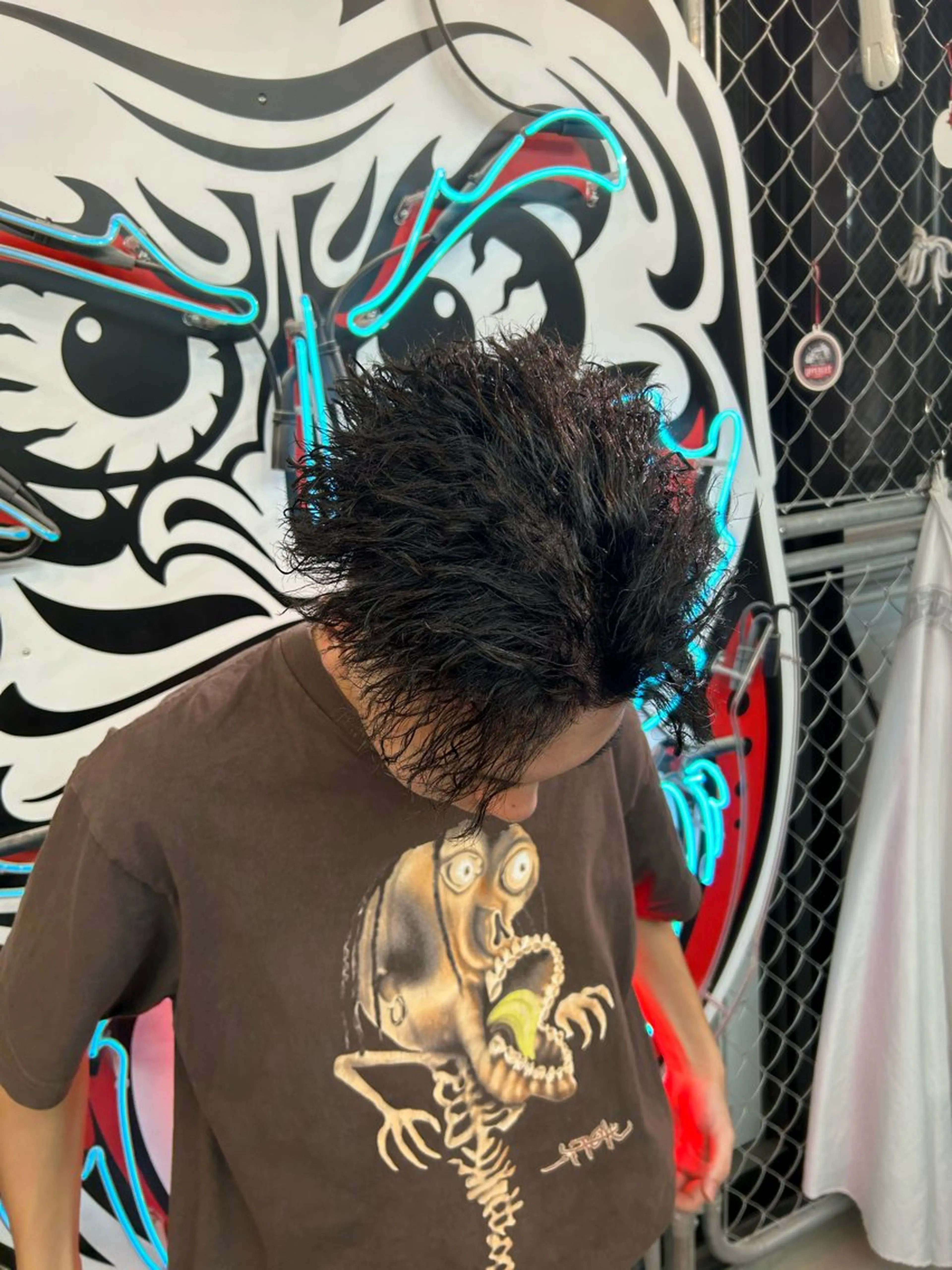 ショート パーマ ヘアアレンジ メンズ 藤田 希羅のヘアスタイル