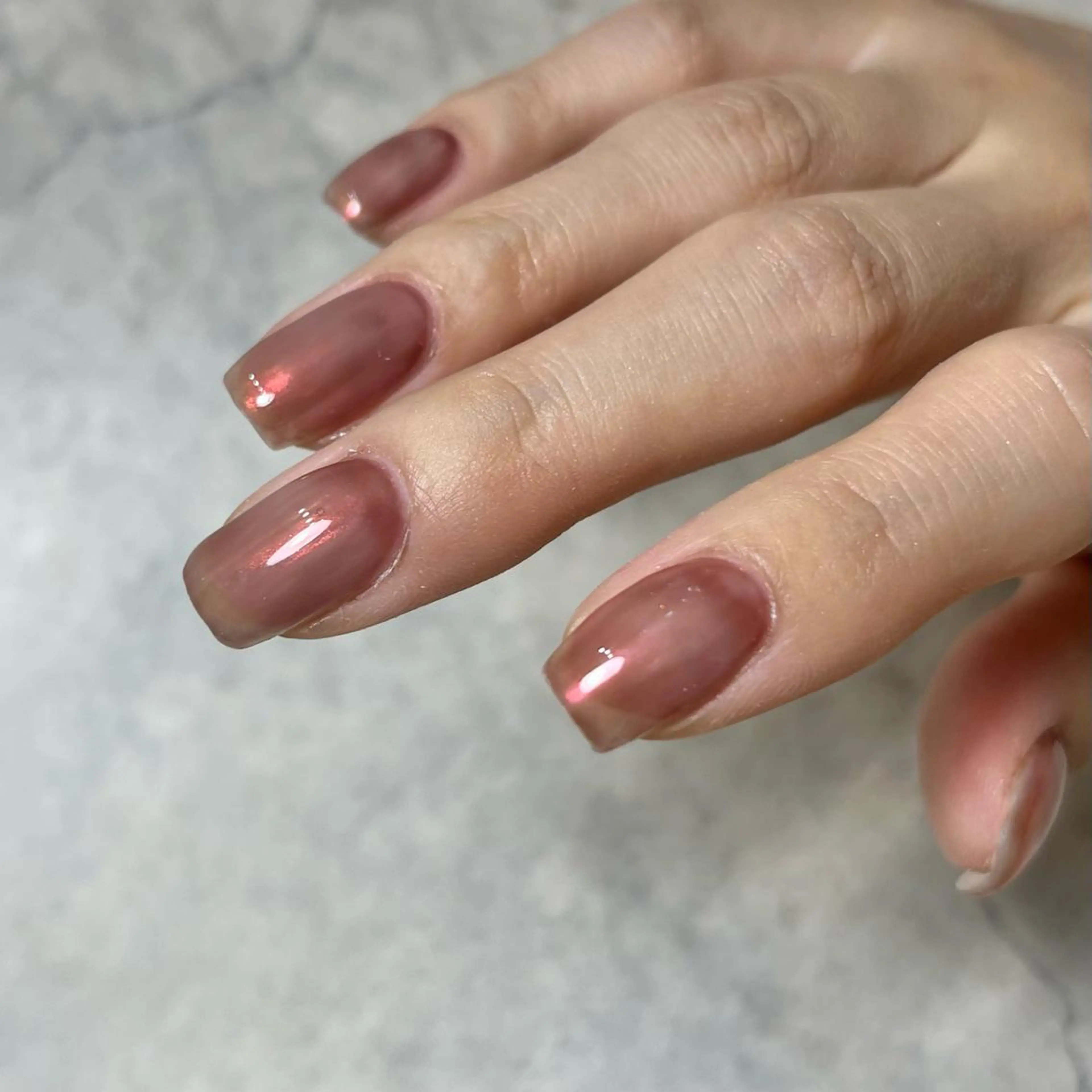 ネイル オレンジ ハンドネイル vegh. nail／阿波座のネイルデザイン