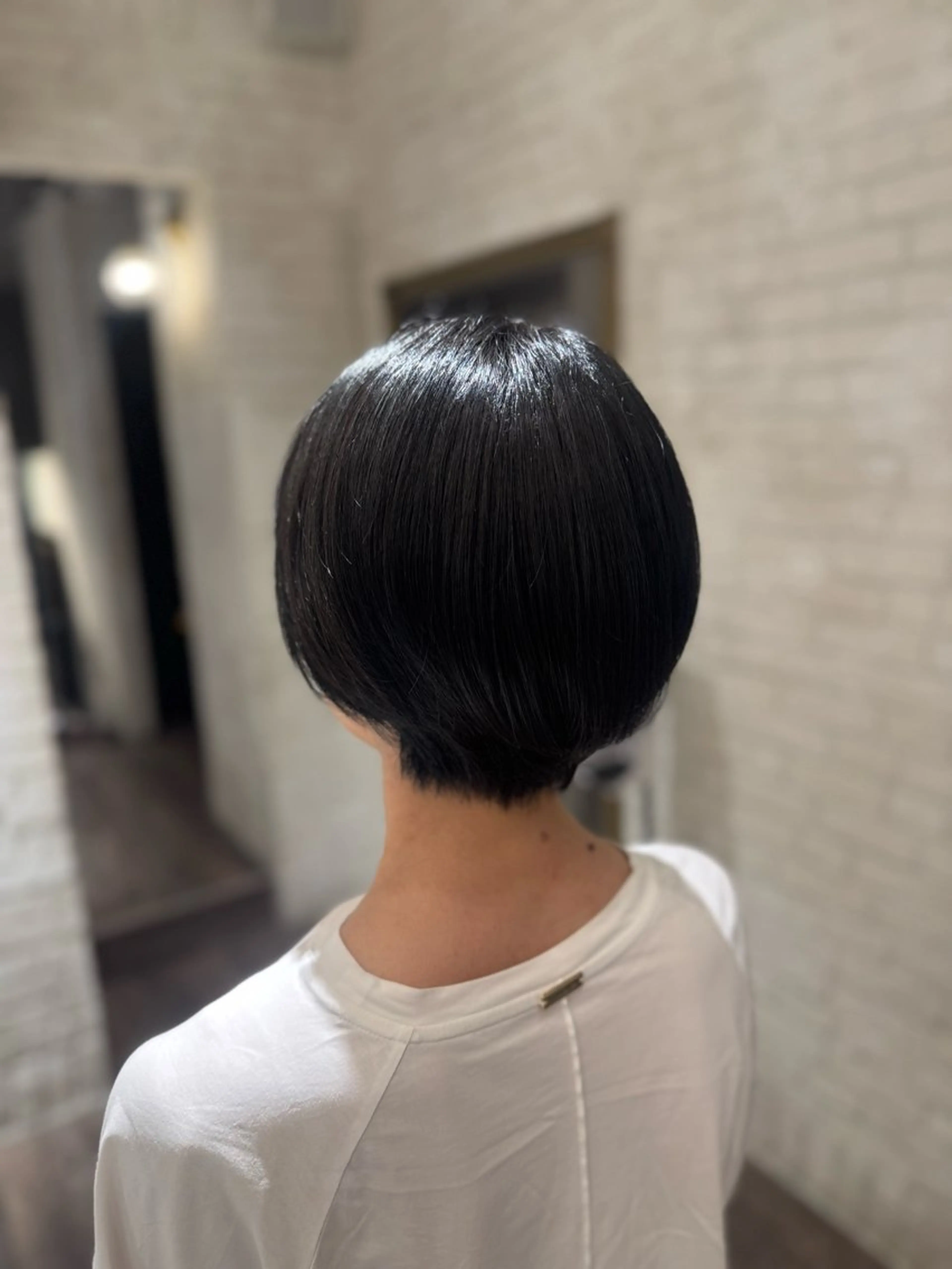 ショート カラー 黒髪 TiffaGINZA /Momokaのヘアスタイル