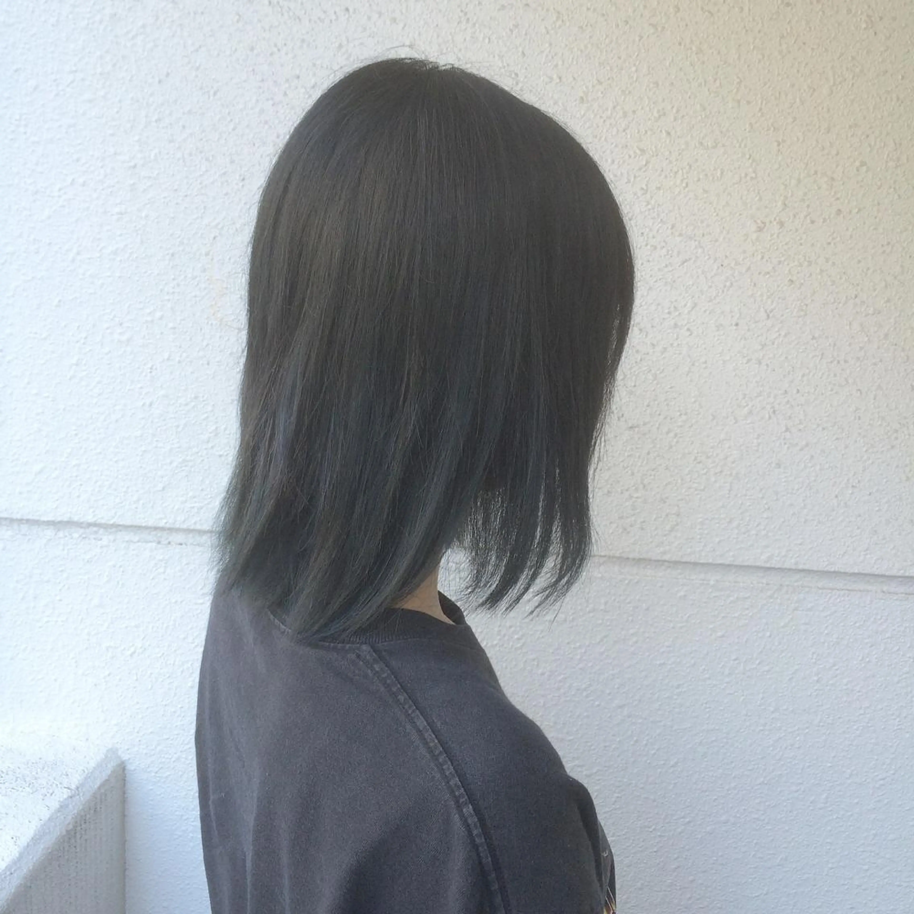 ミディアム カラー ブルーカラー ブルージュ インナーカラー/天神 ブリーチ/吉田のヘアスタイル