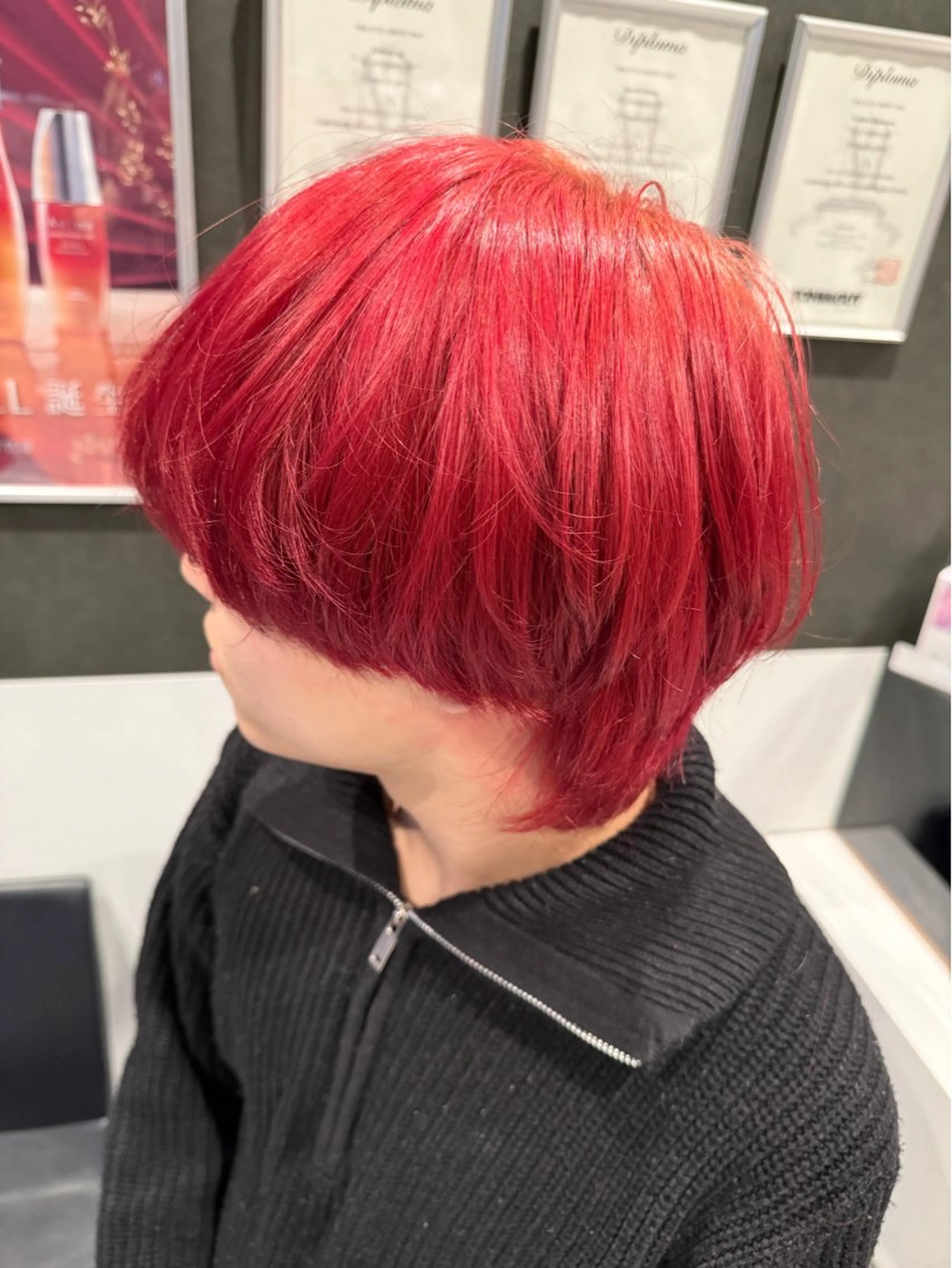 ショート メンズ マッシュ メンズウルフカット ウルフカット デザインカラー/ 推しの配色　肥後のヘアスタイル