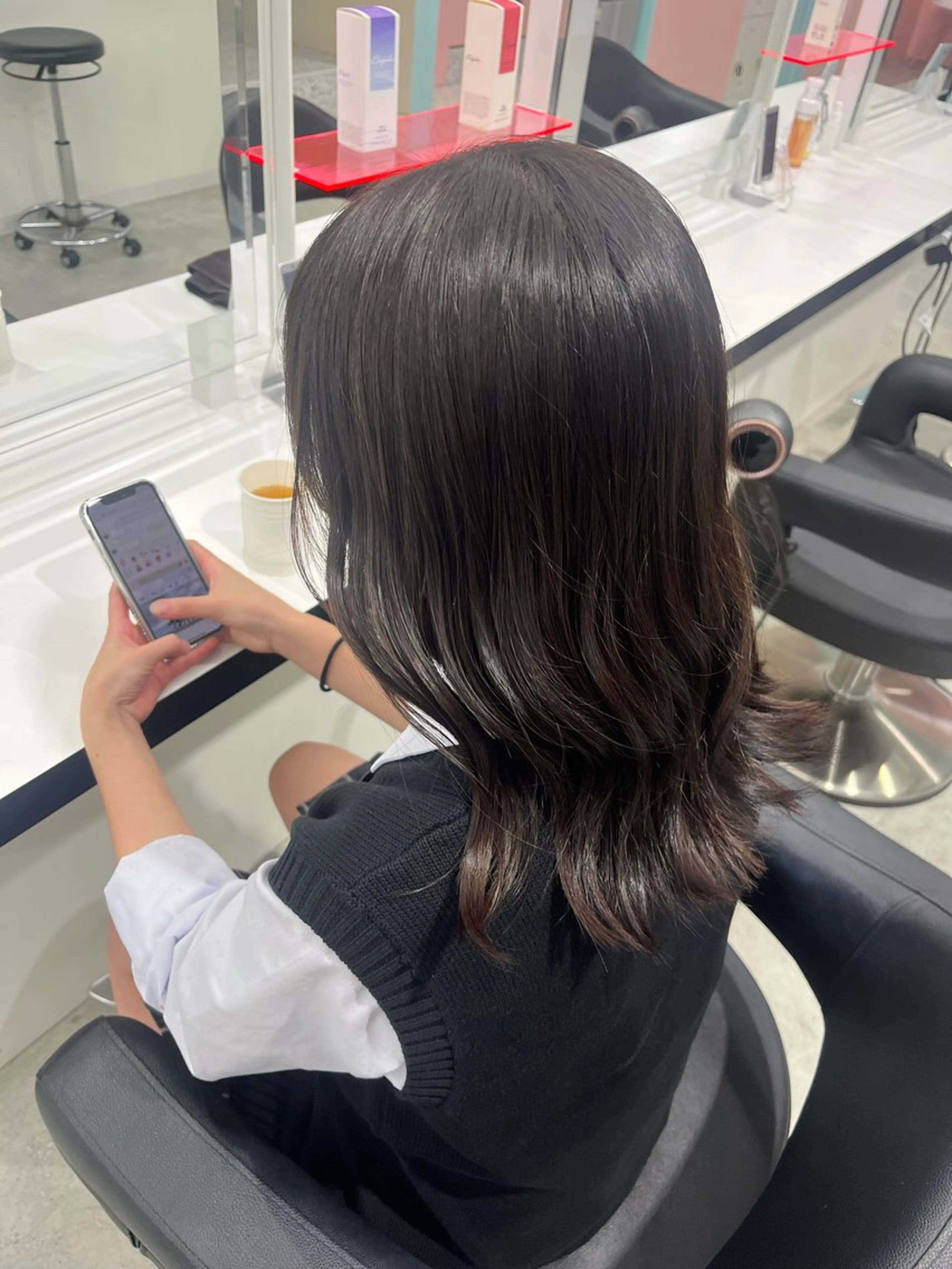 ミディアム みう/仙台/暖色/ 艶髪/顔周りカット/のヘアスタイル