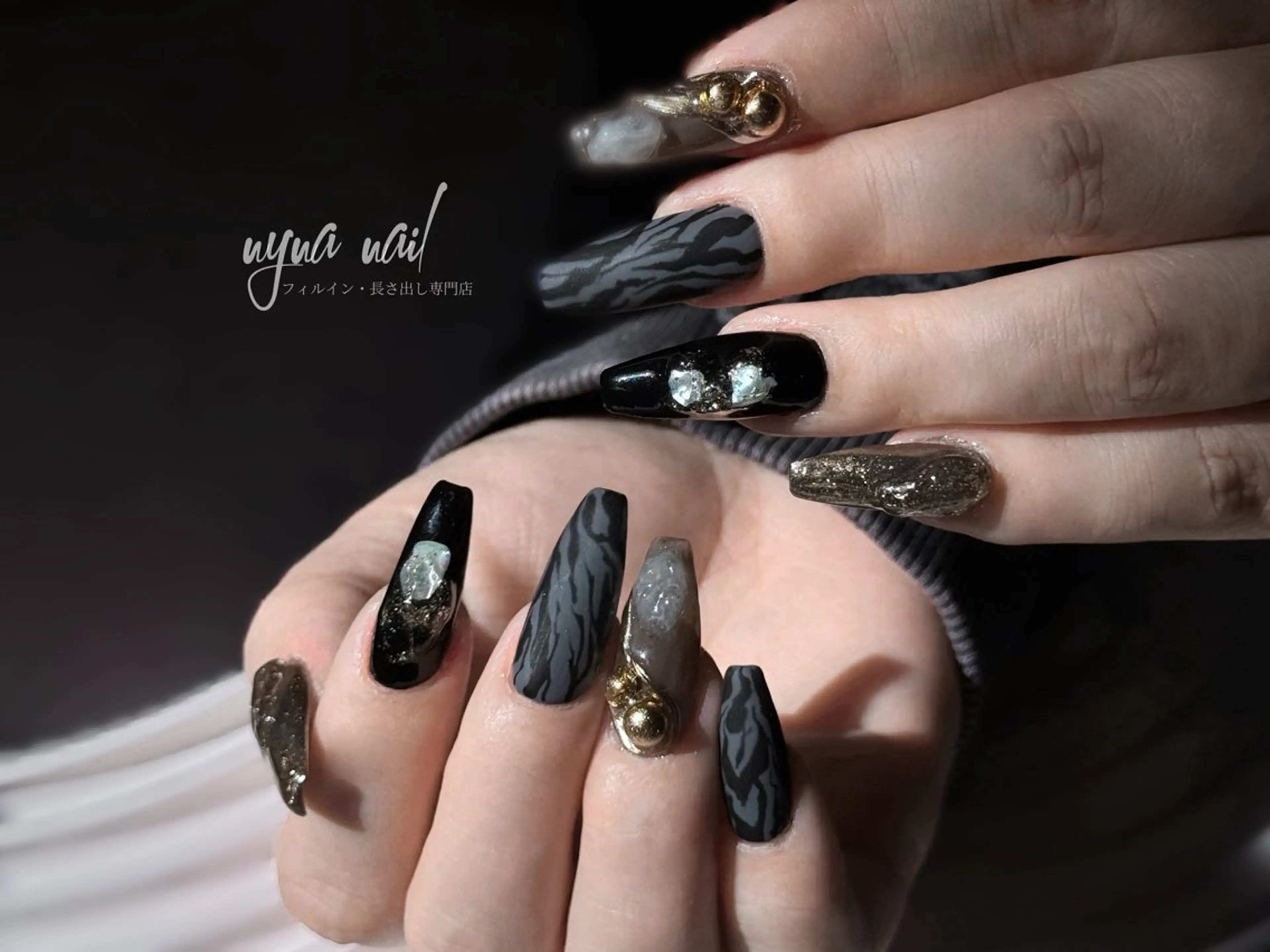 ネイル ハンドネイル 長さ出し専門 nynaのネイルデザイン