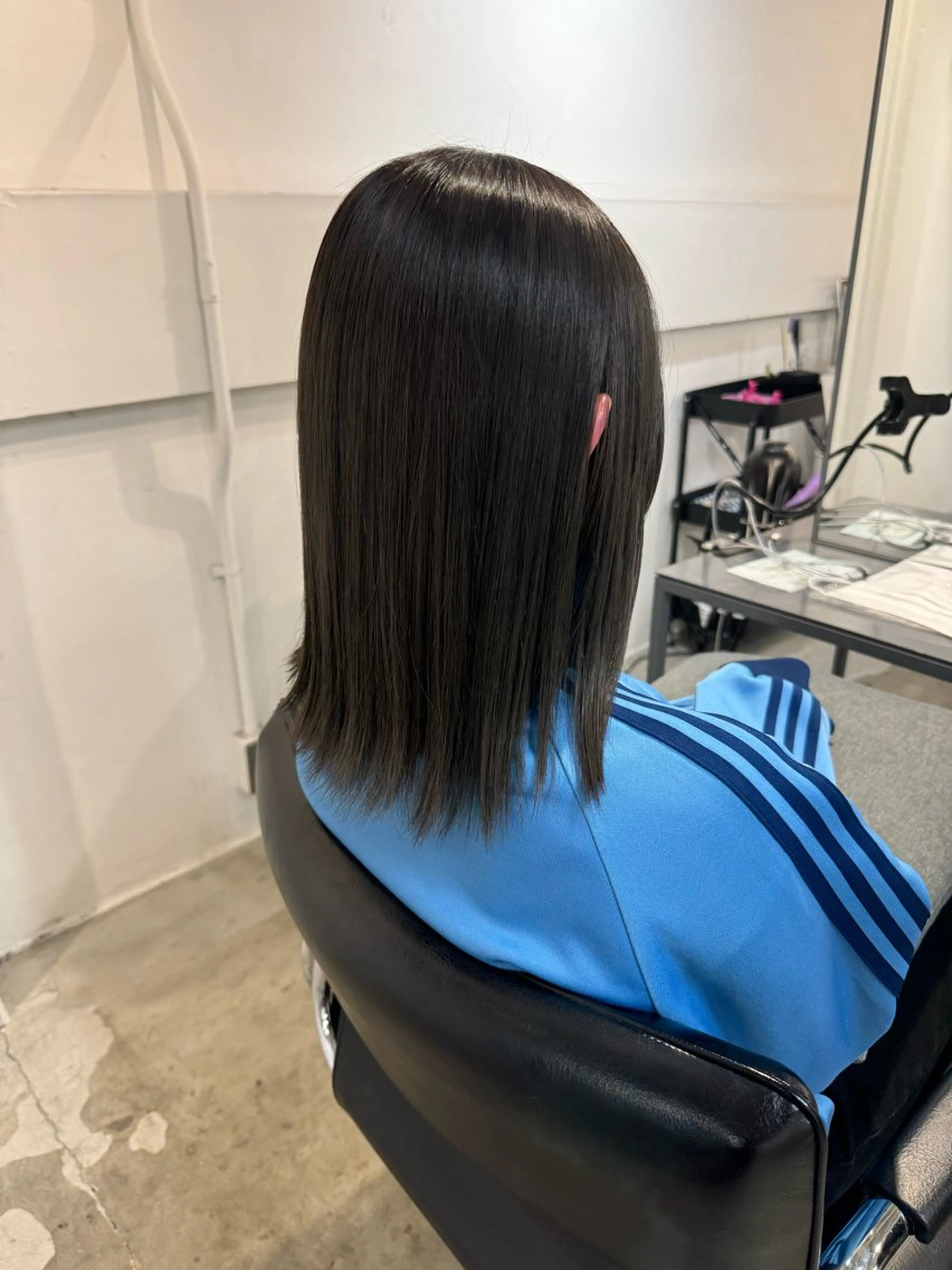 セミロング カット ヘアカラー トリートメント 顔周りcut・ご相談 ＝新宿しずく🇰🇷のヘアスタイル