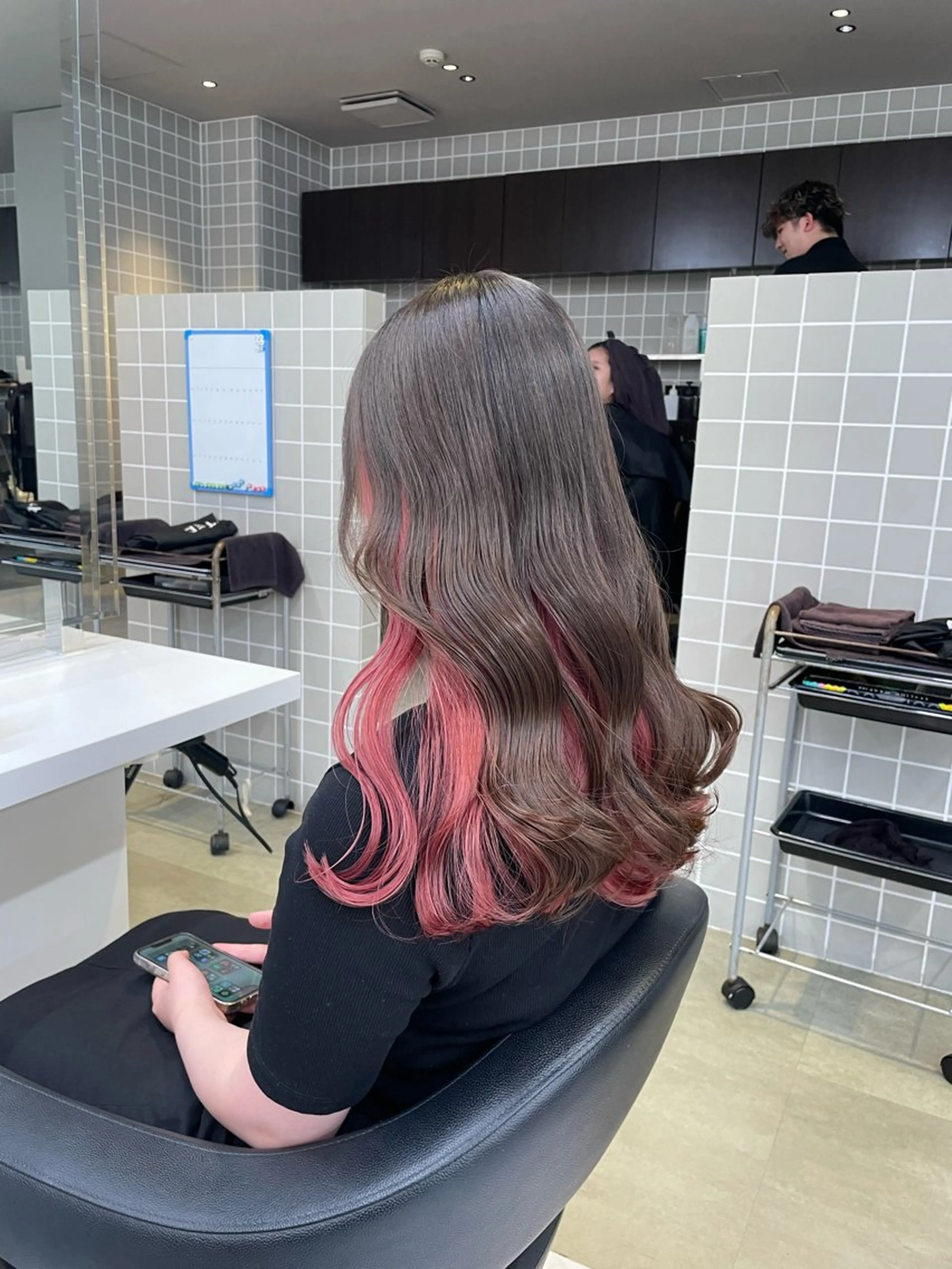 ロング カラー ヘアアレンジ ヘアカラー トリートメント ヘアセット 💗横浜美容室 💗HARUNAのヘアスタイル