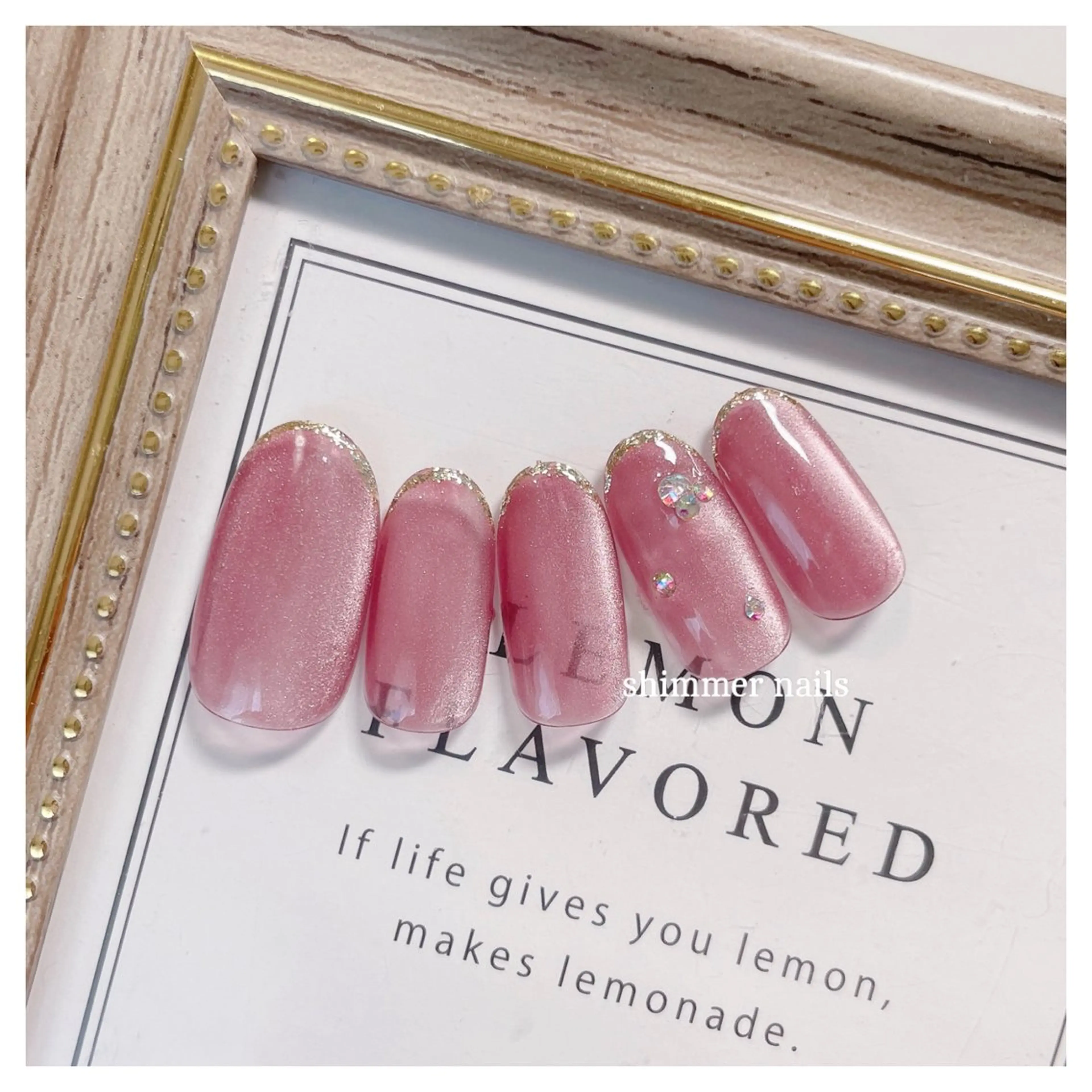 ネイル フレンチネイル shimmer nailsのネイルデザイン