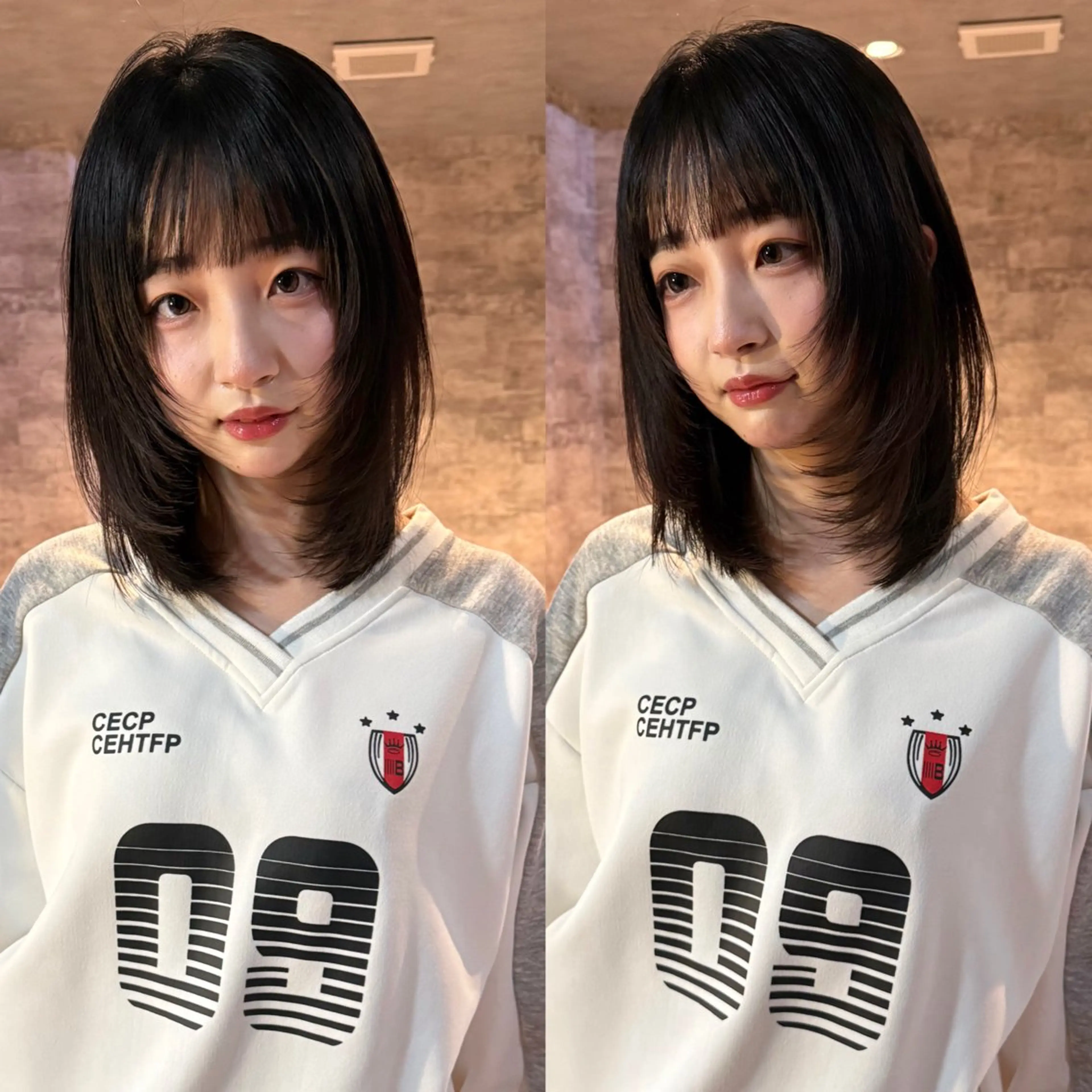 ミディアム カラー 似合わせカット カット トリートメント mai / linoah˚✧のヘアスタイル