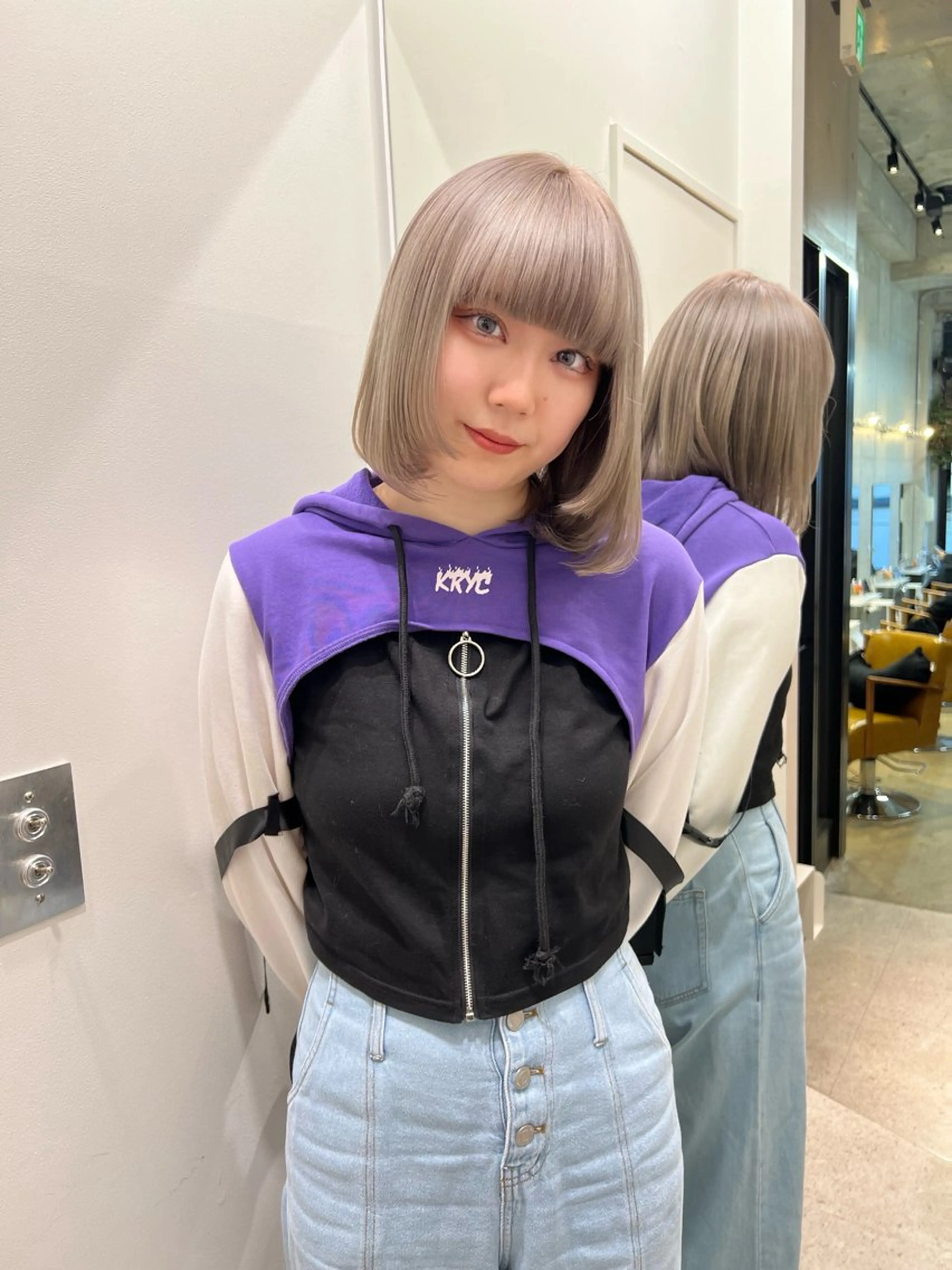 ミディアム カコ/レイヤーカット ヘアアレンジのヘアスタイル