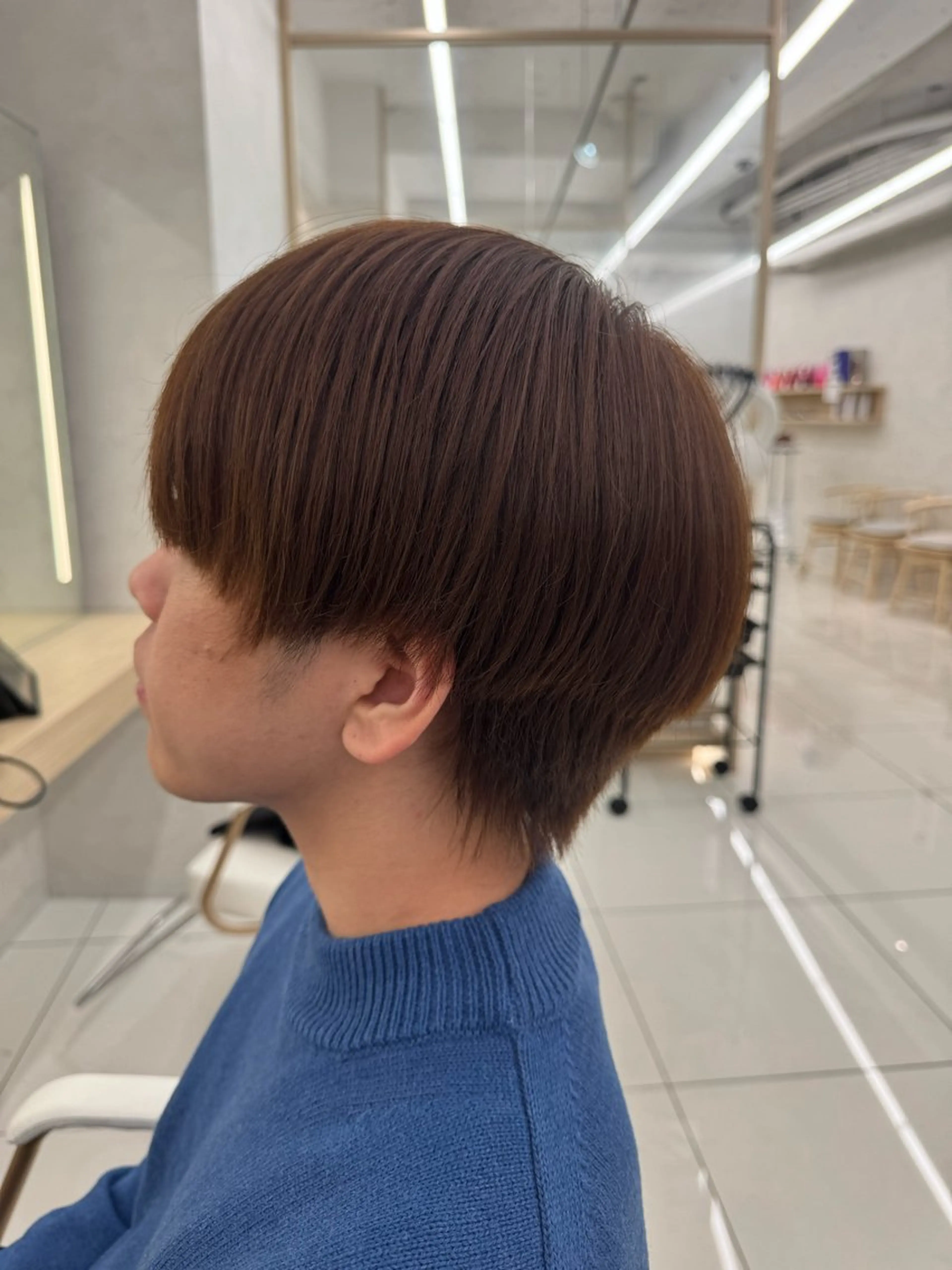 カラー 韓国レイヤー/ 顔まわり/西野和裕のヘアスタイル