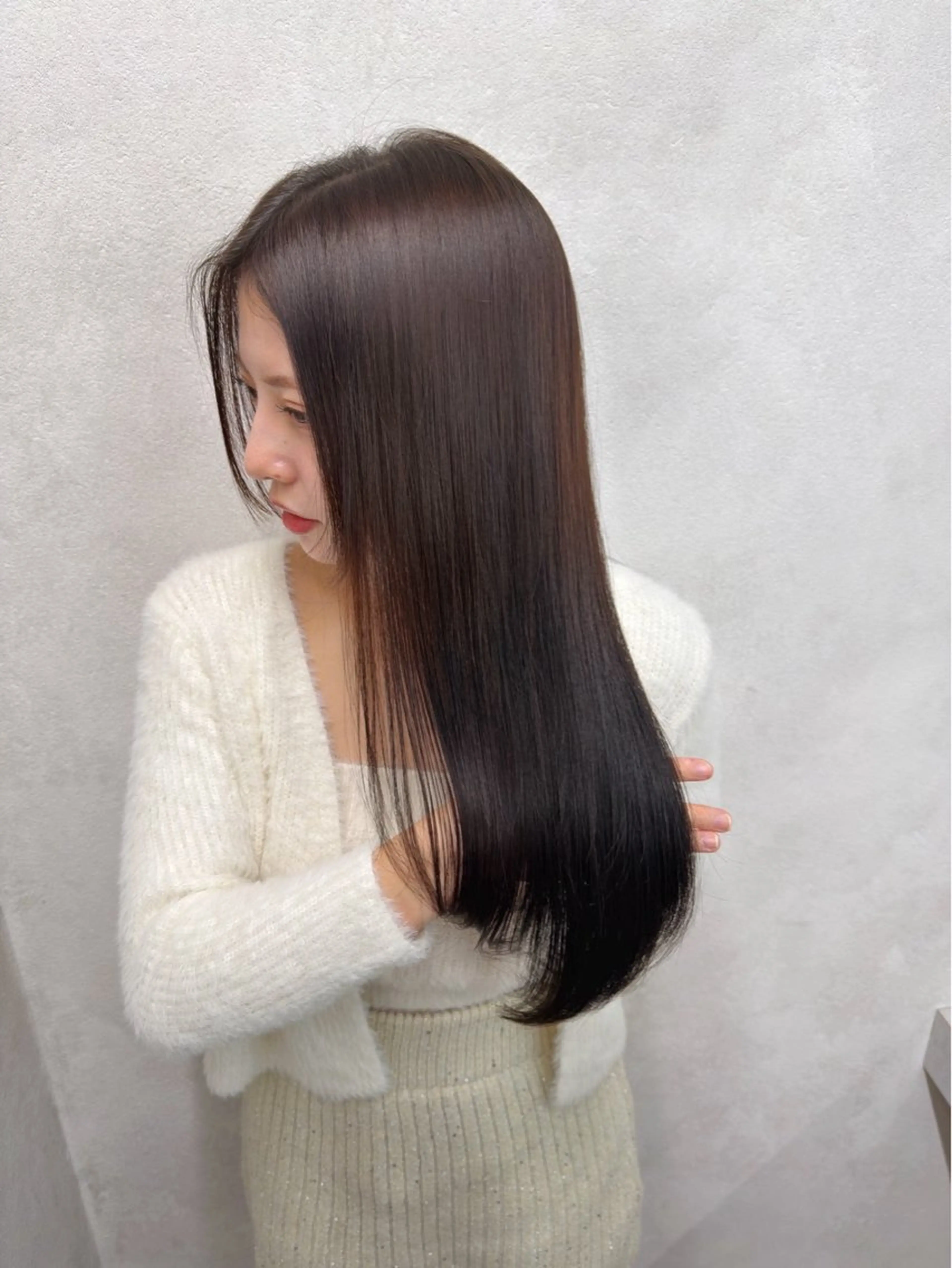 ロング カット ボブ/レイヤー 透明感／上尾/歩のヘアスタイル