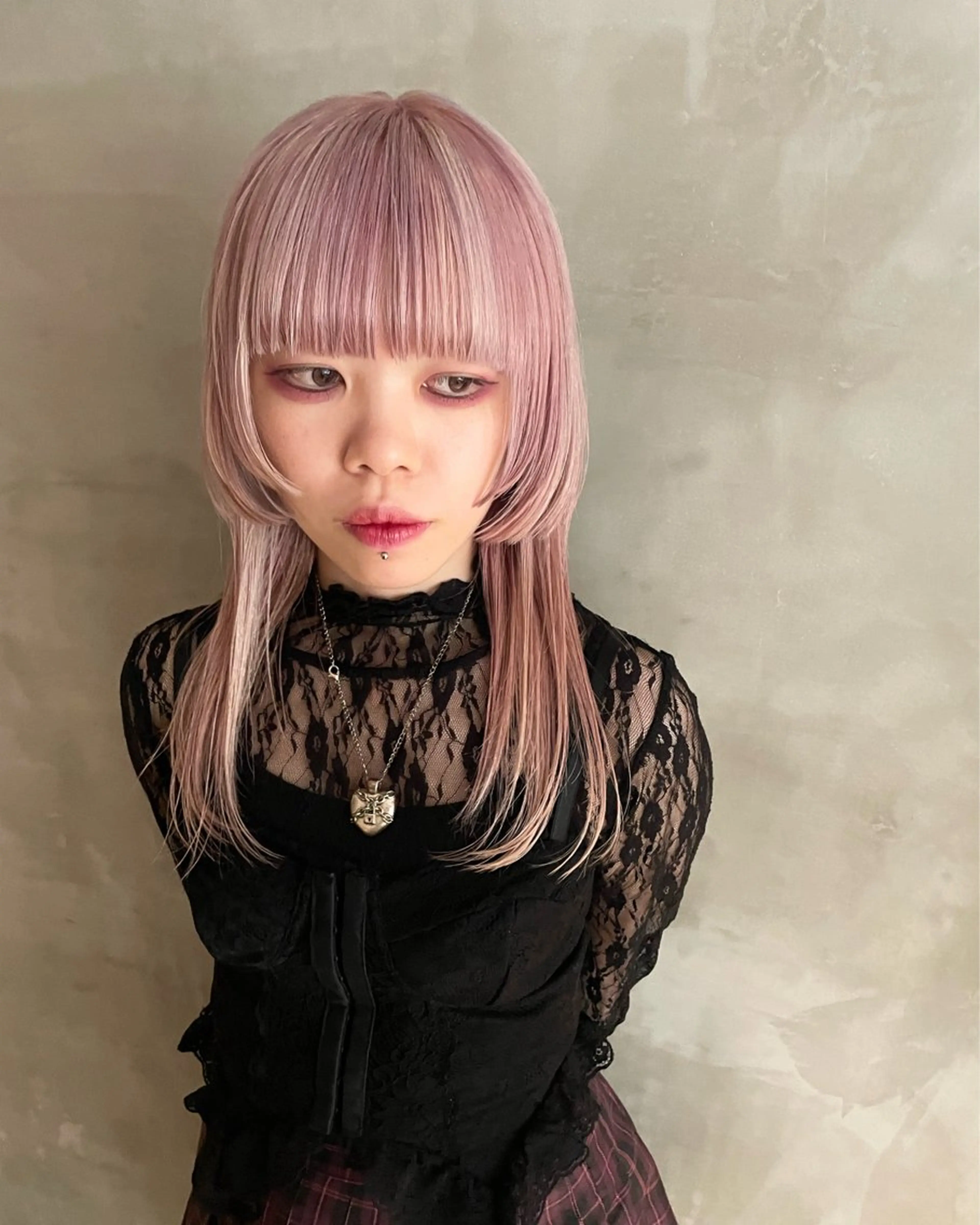 ミディアム カラー カット ヘアカラー トリートメント 優作 〜圧倒的信頼〜のヘアスタイル