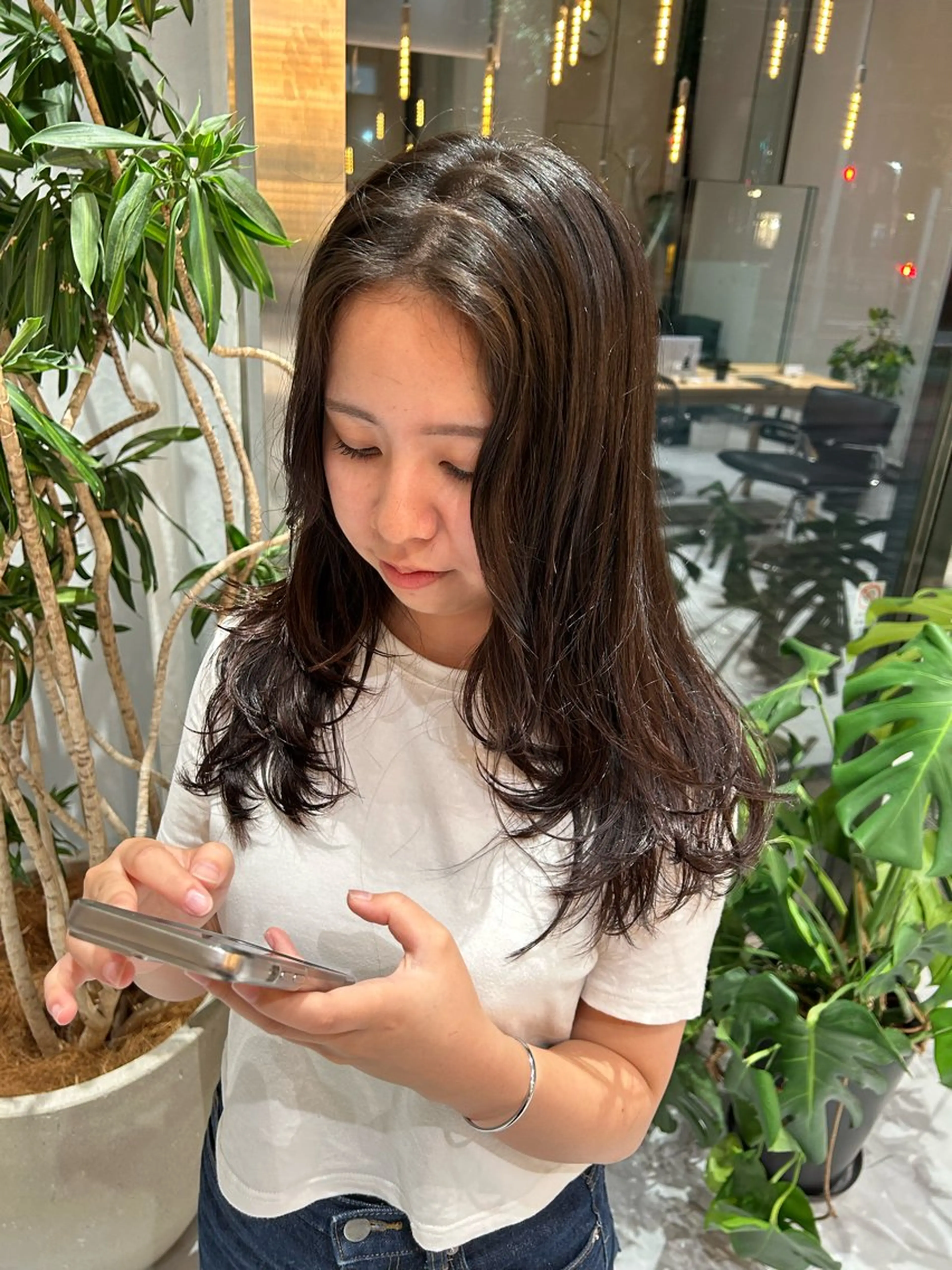 ロング レイヤーカット 大人可愛い/レイヤー /艶カラー🪼風香のヘアスタイル