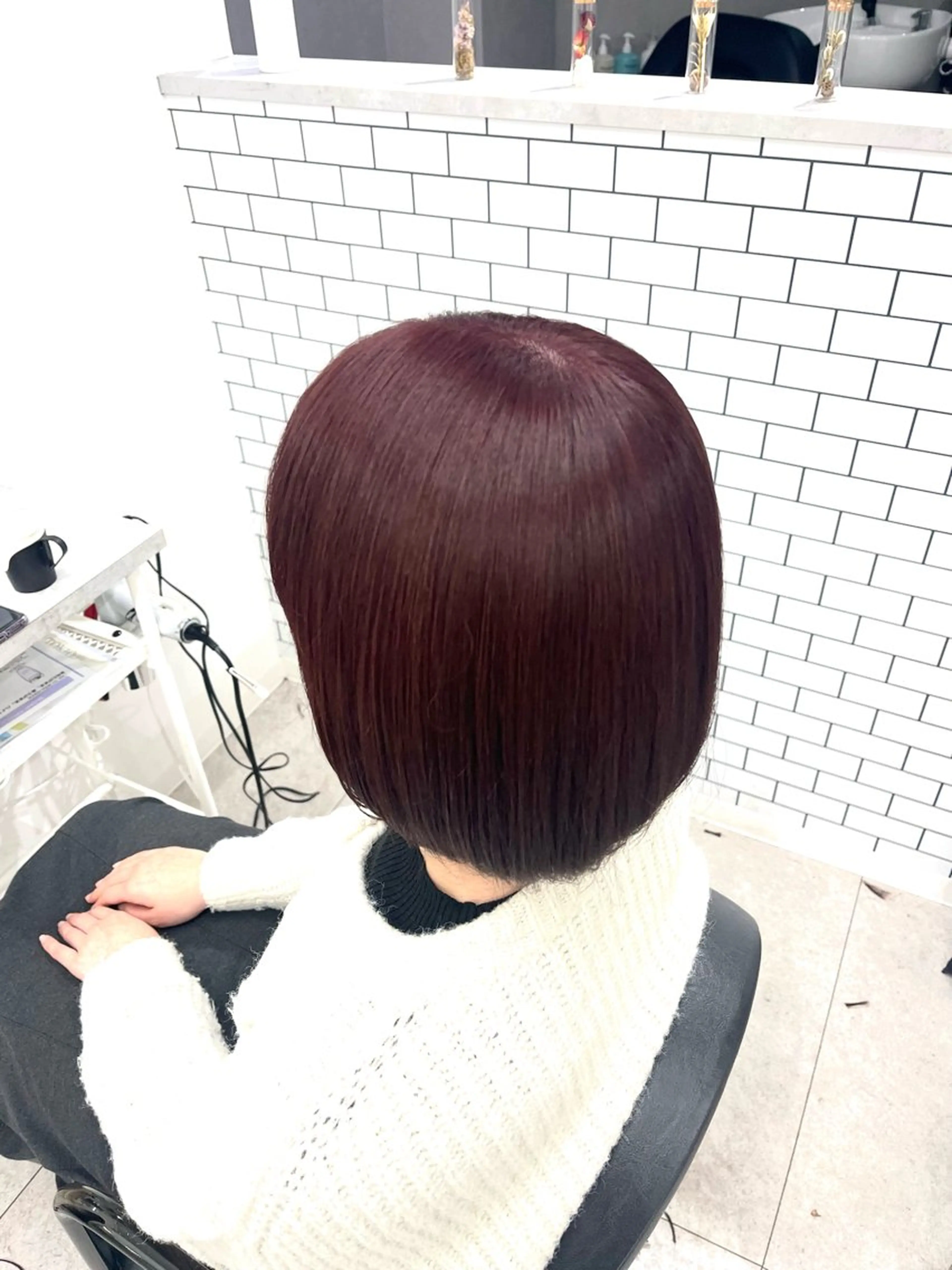 ショート 艶カラー推し！ なかはらあかりのヘアスタイル