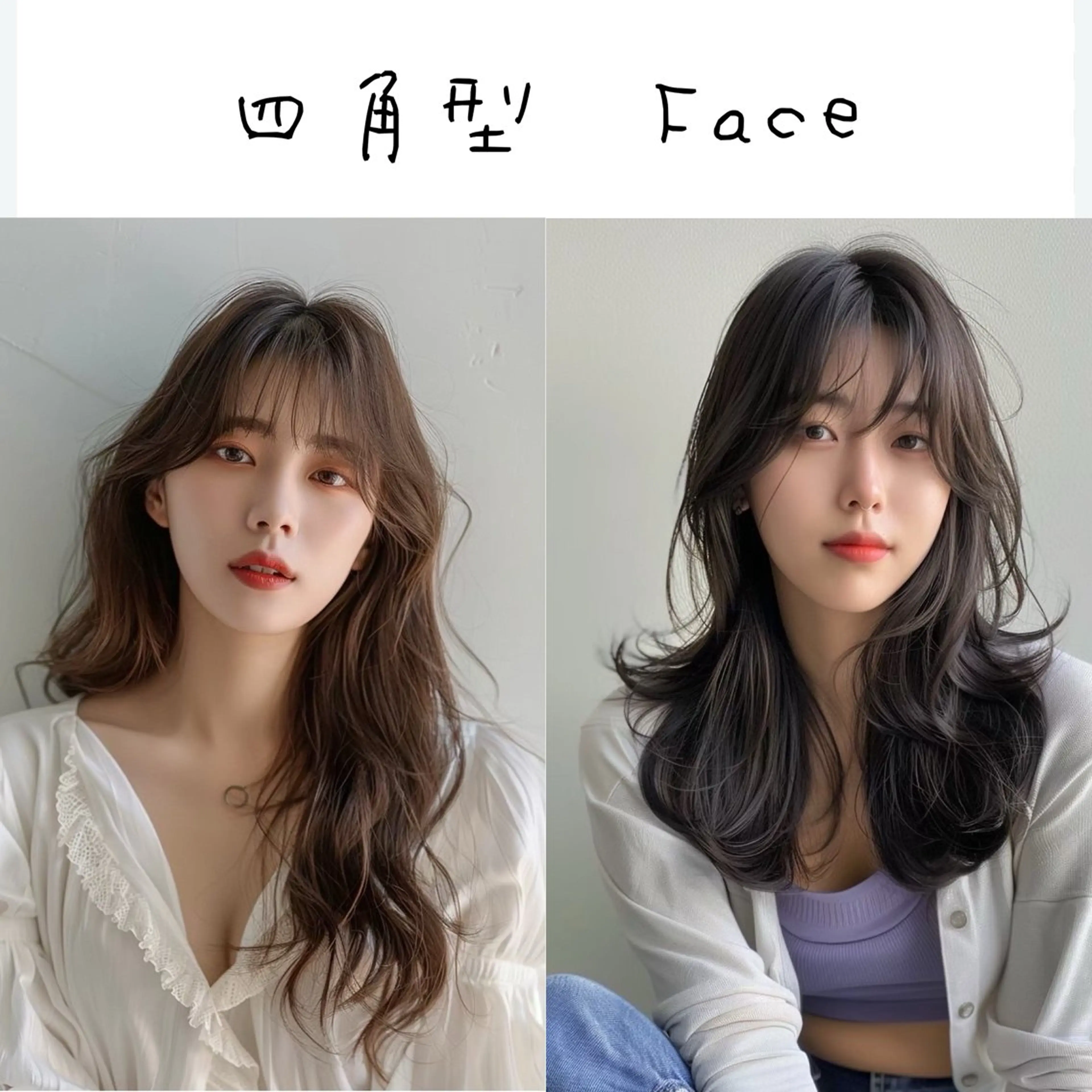 ロング カラー パーマ 顔タイプ診断 【骨格診断】佃 知南のヘアスタイル