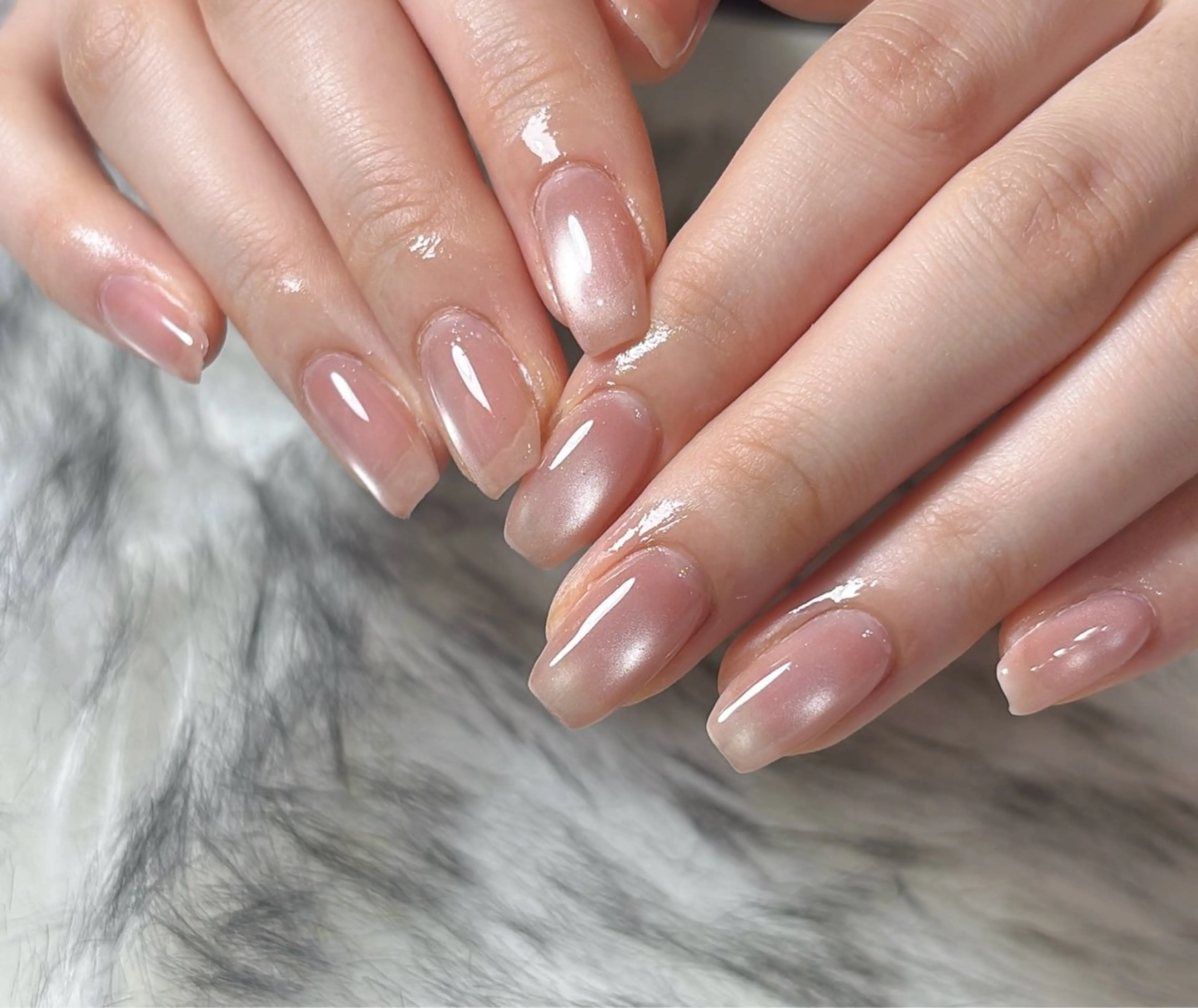 ネイル オーロラネイル フットネイル フレンチネイル ジェルネイル ハート ハンドネイル mogunail &blowのネイルデザイン