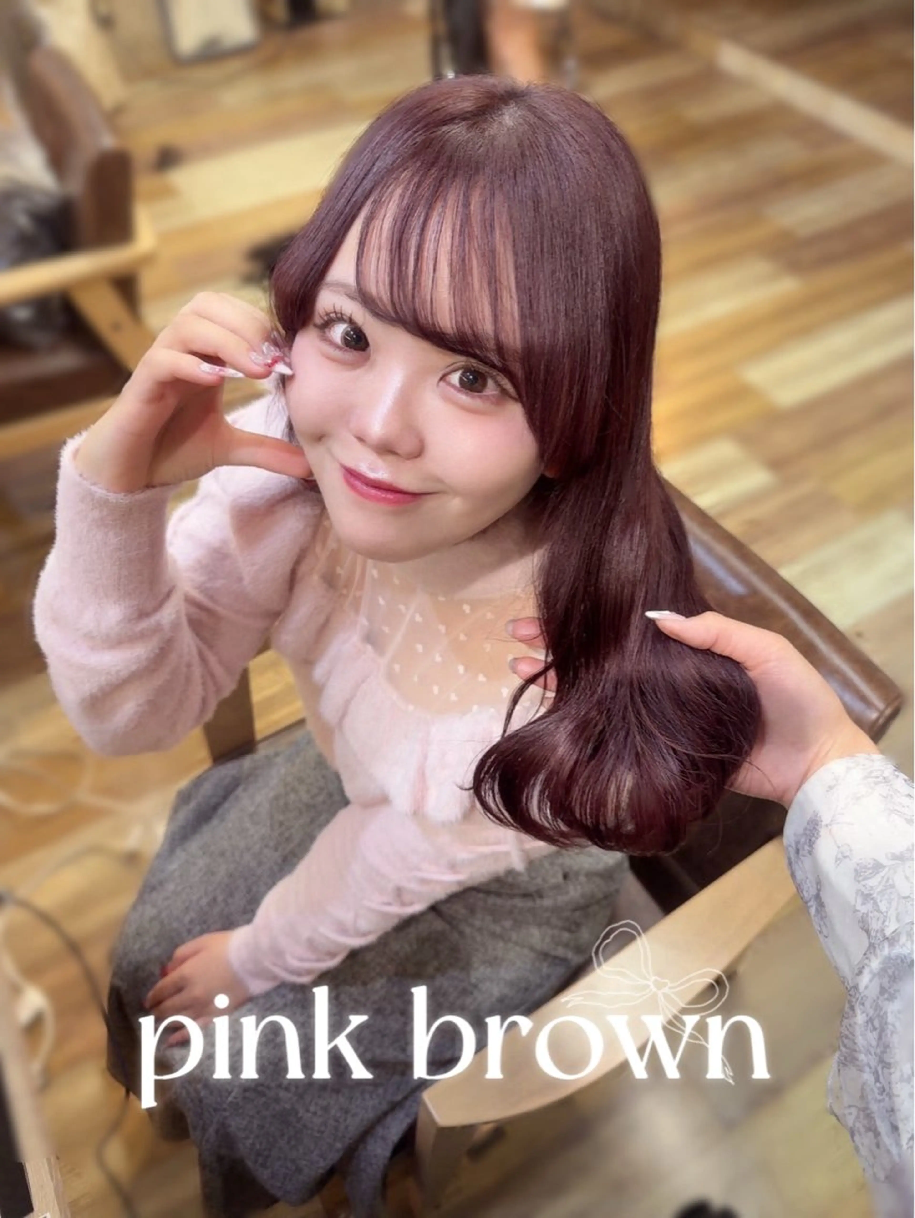 ロング カラー ヘアカラー 透明感カラー 💞みどりのヘアスタイル