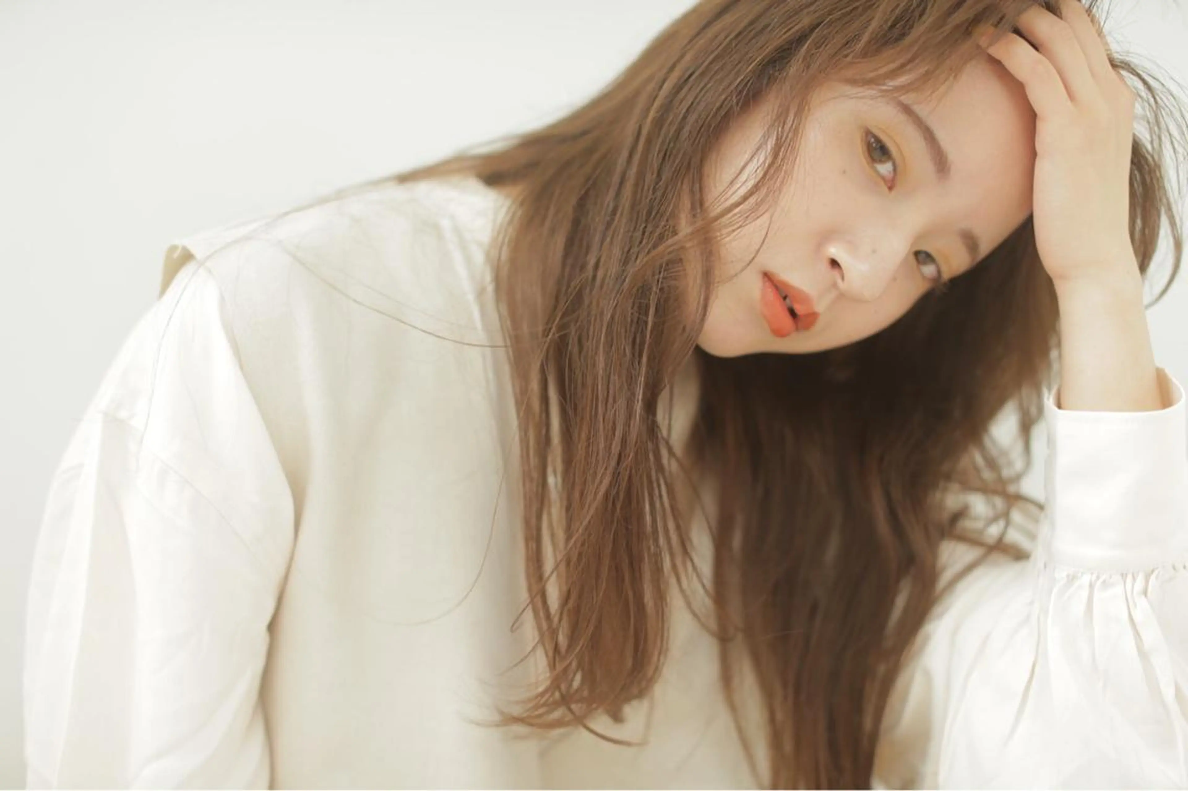 セミロング 🍒serika 暖色カラー 🍒のヘアスタイル