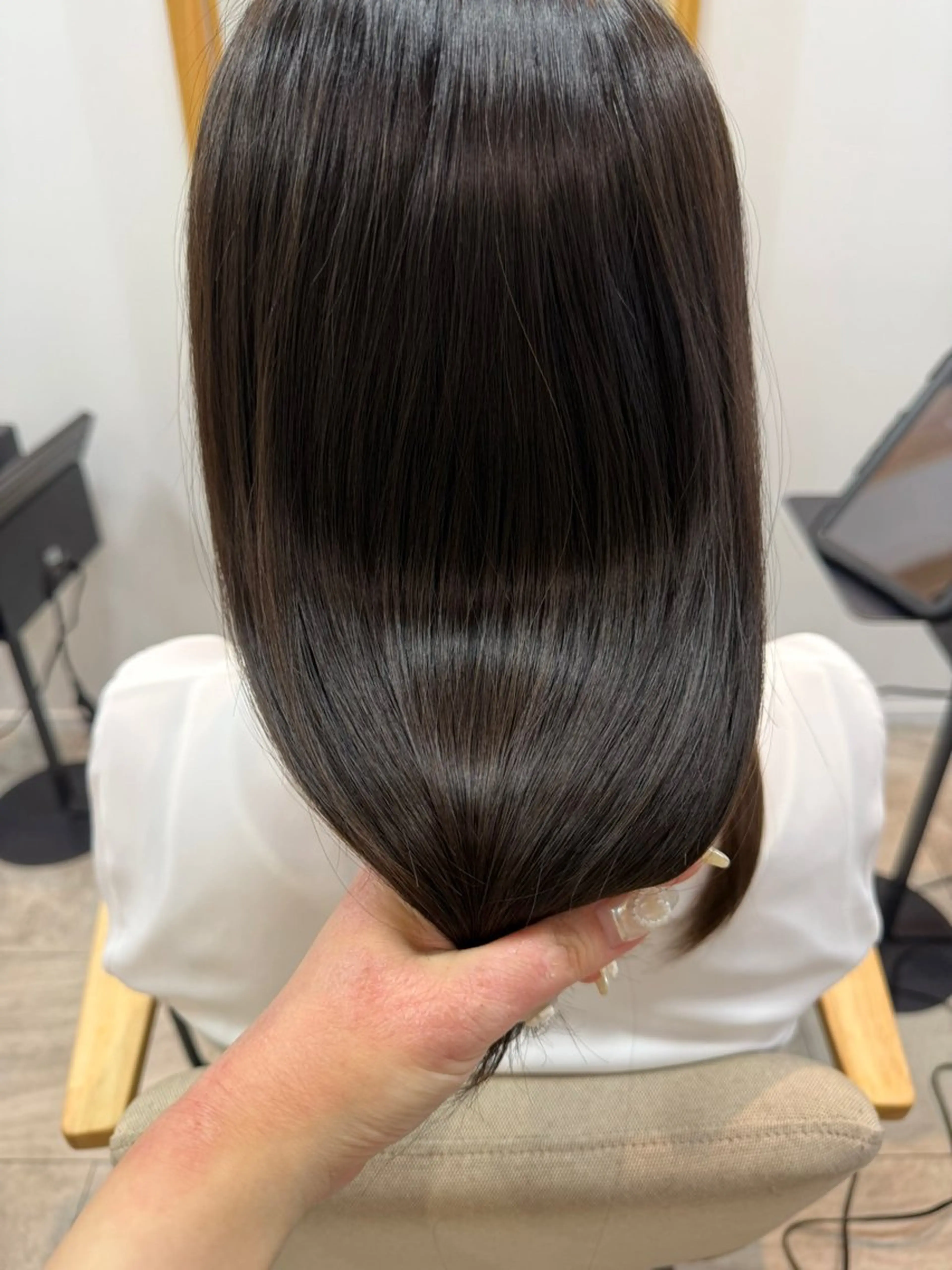 ロング 髪質改善 トリートメント カット トリートメント 沢登 穂乃香のヘアスタイル