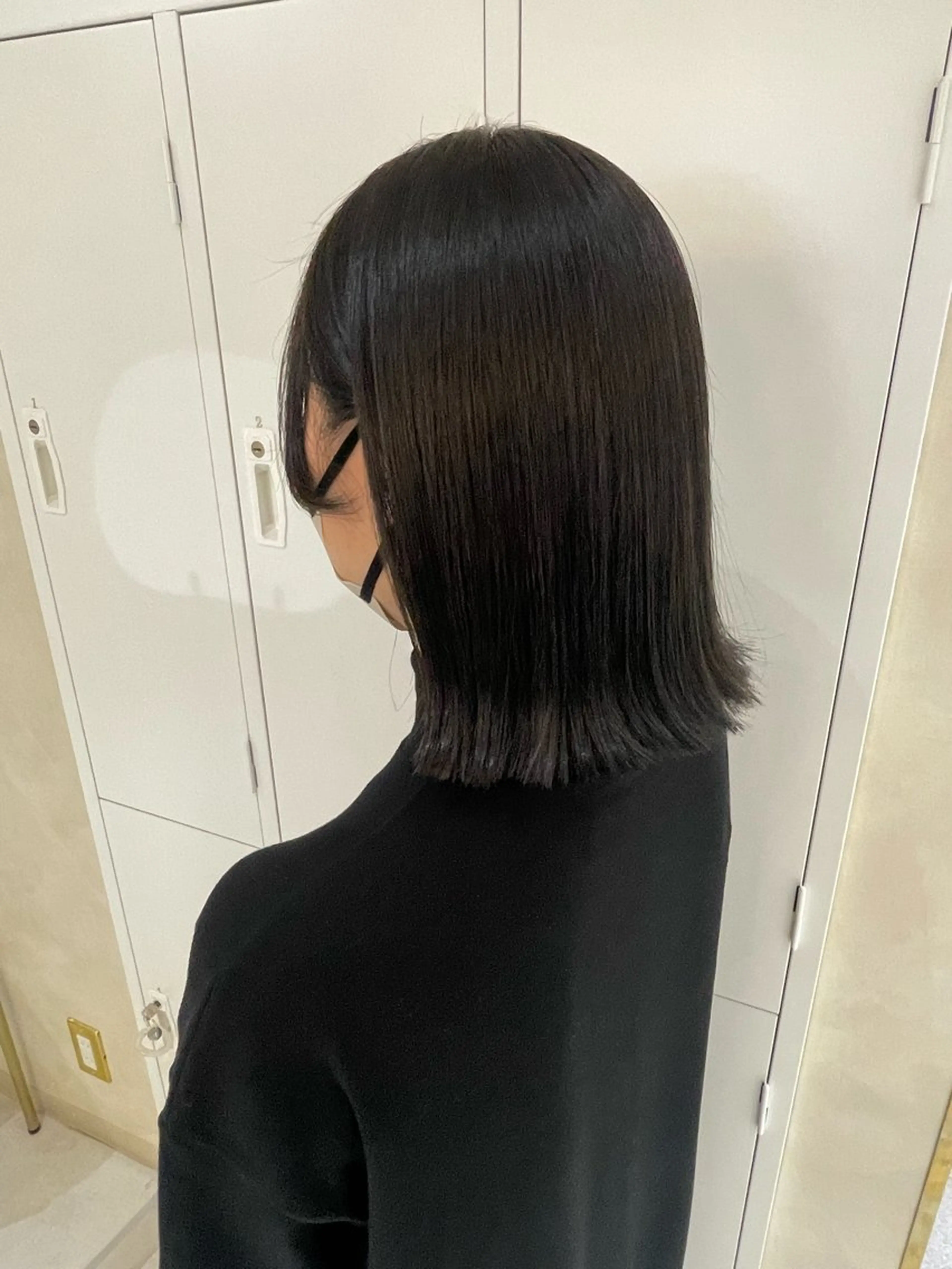 ミディアム 外ハネヘア れな/Zina博多 トレンド/顔周りのヘアスタイル