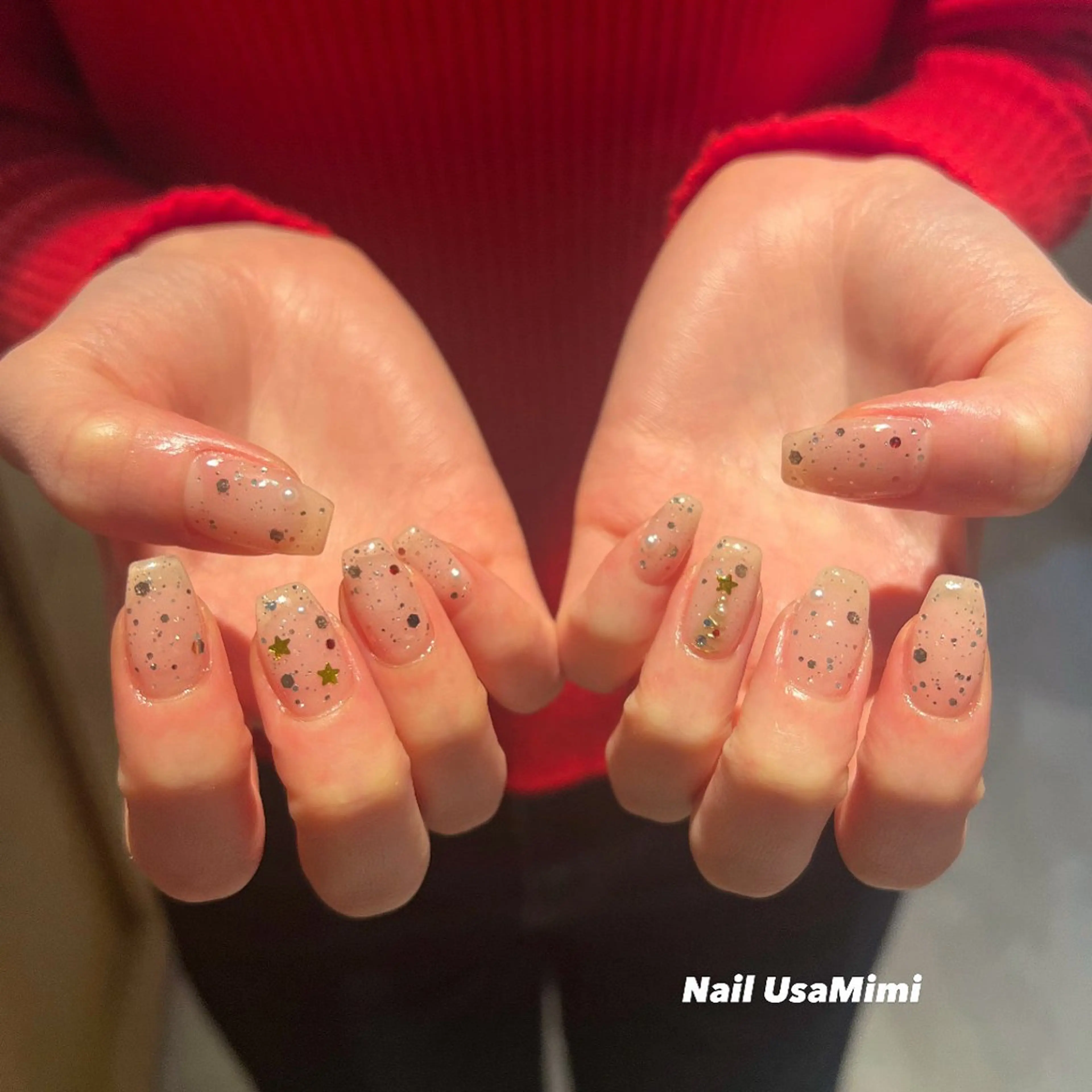 ネイル アートネイル ジェルネイル グラデーション 韓国ネイル ワンカラーネイル ハンドネイル 本町NailUsa Mimi RIKOのネイルデザイン