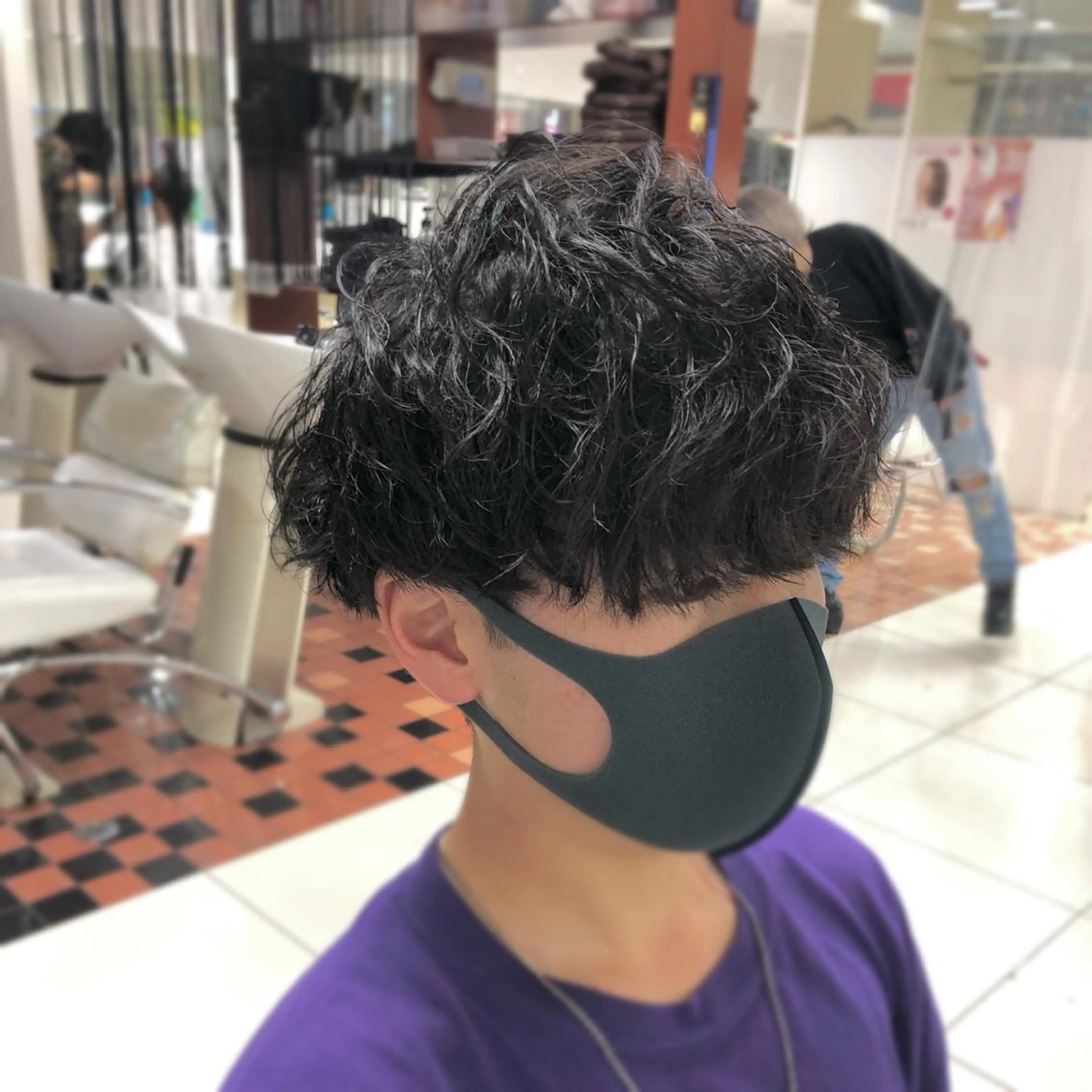 ショート パーマ メンズ メンズパーマ ツイストスパイラルパーマ スパイラルパーマ カット パーマ 圧倒的艶髪ストレート 山本翔大✨️のヘアスタイル