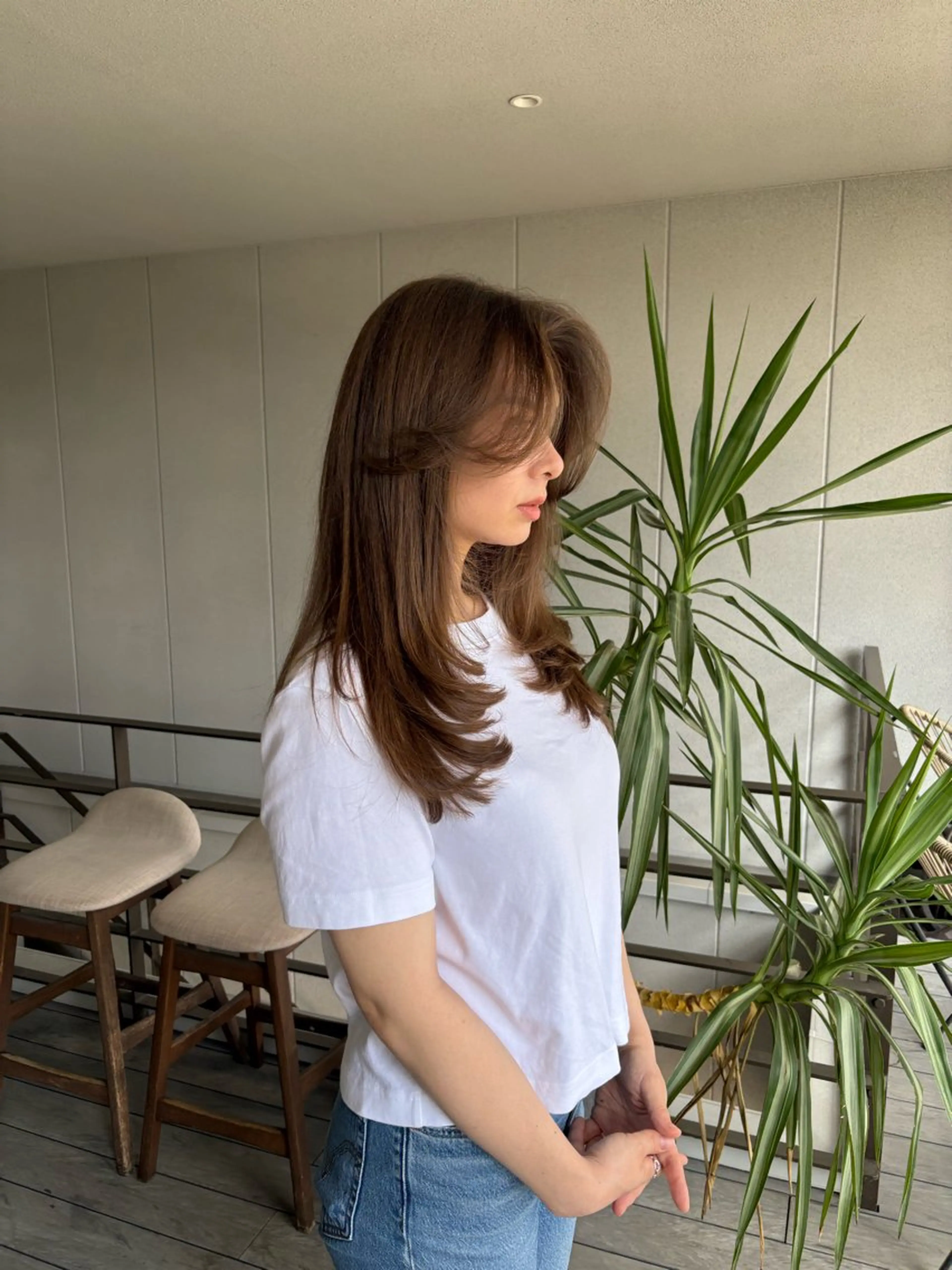 ロング カラー カット ヘアカラー トリートメント ⭐️海外レイヤー＆ ハイライト⭐️のヘアスタイル