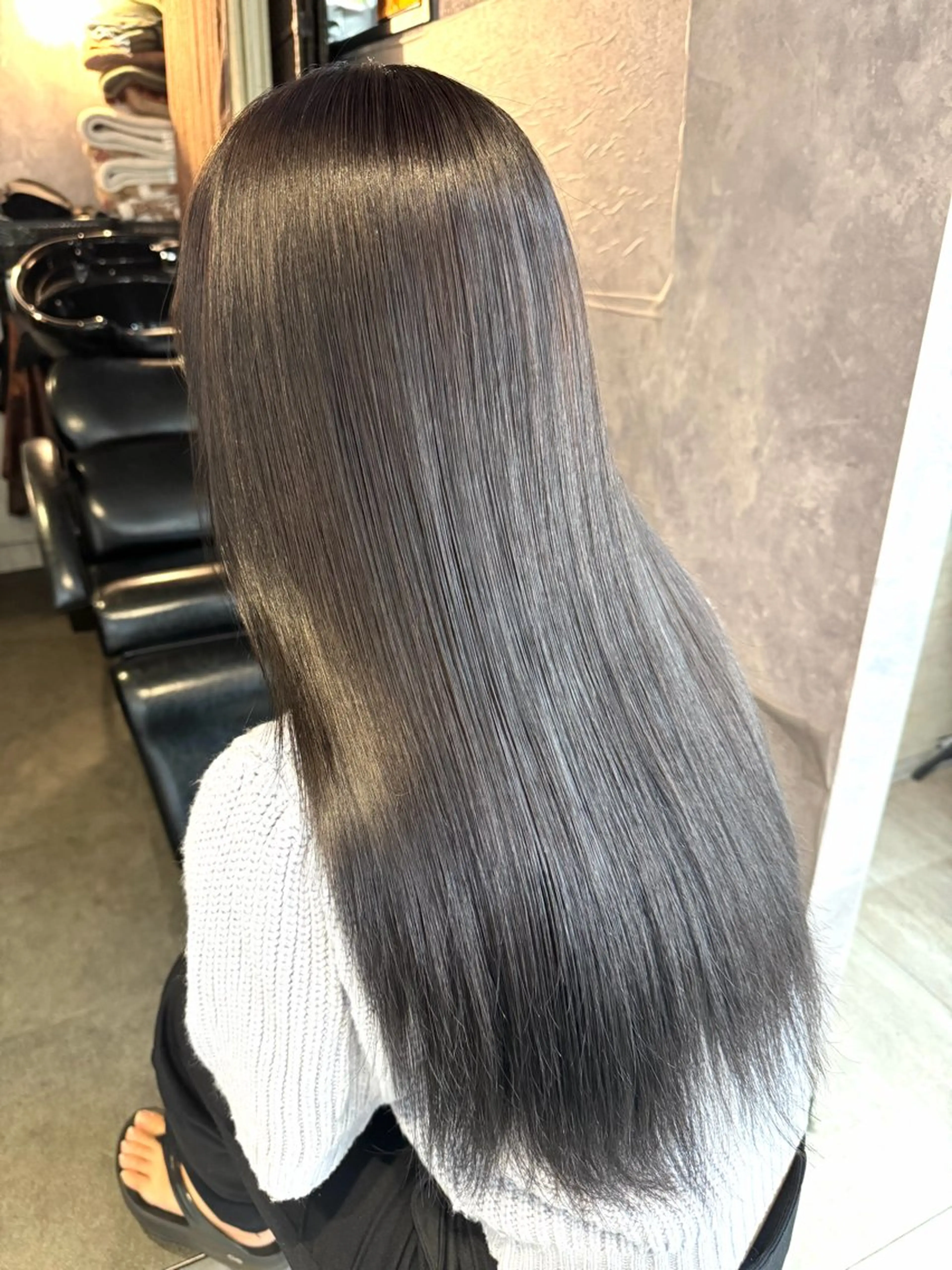 ロング カラー ヘアカラー トリートメント 🩶鈴木茉奈🩶艶髪 /透明感/暖色カラーのヘアスタイル