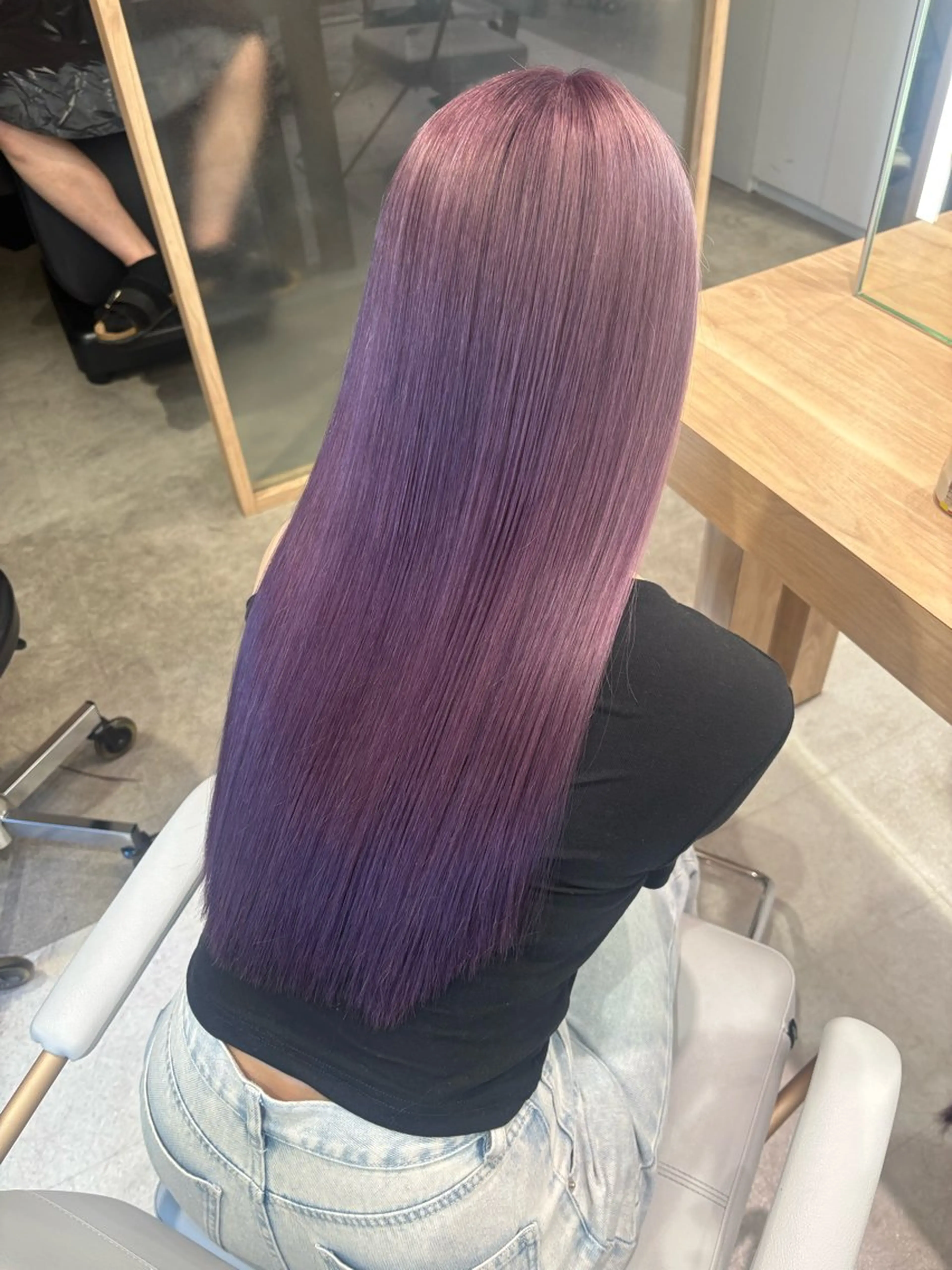 ロング カラー 🇰🇷韓国レイヤー ケアカラー／田川佑紀のヘアスタイル