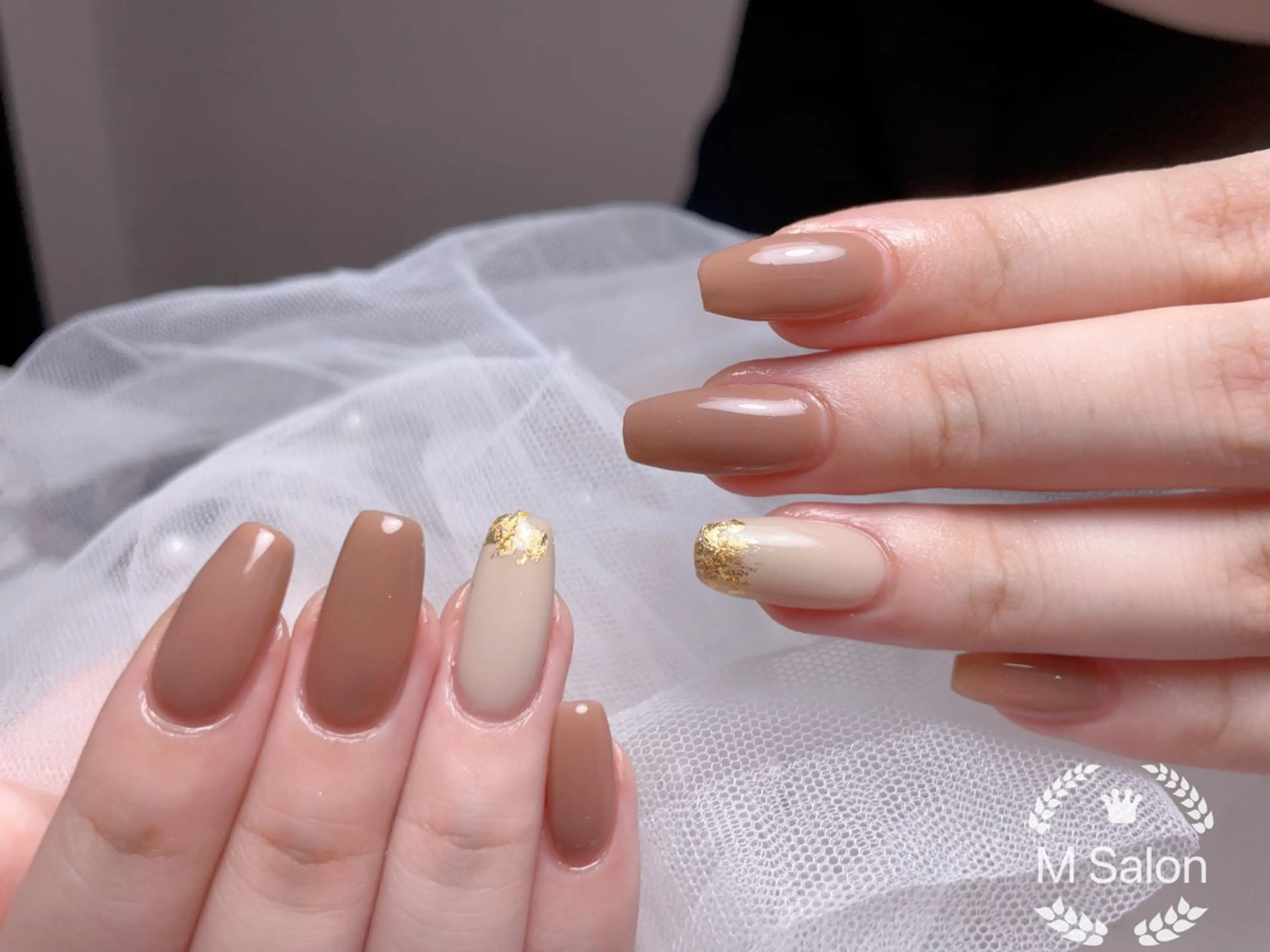 ネイル フレンチネイル マグネットネイル ニュアンスネイル オフィスネイル ワンカラーネイル ハンドネイル Mnail _KKのネイルデザイン