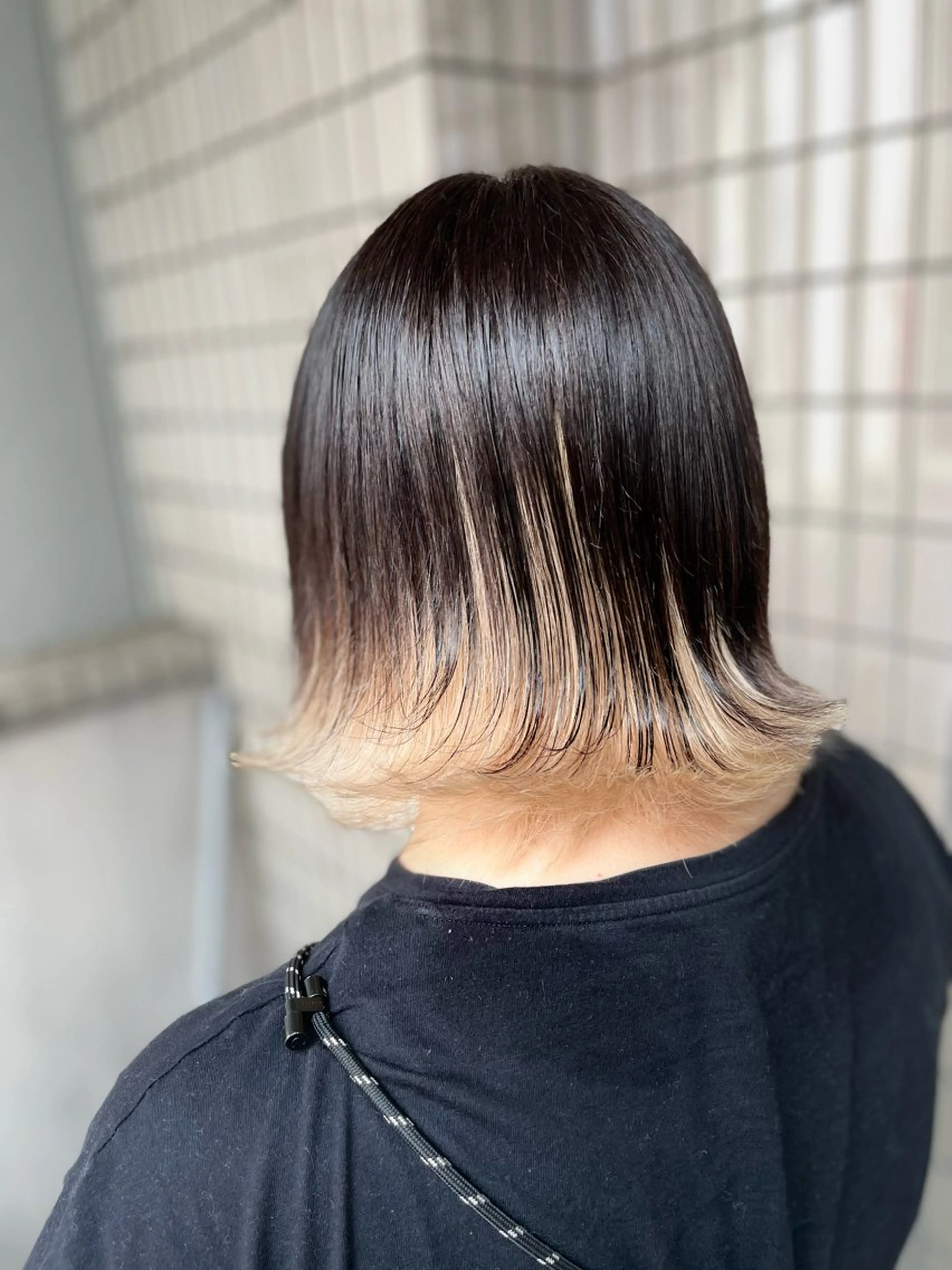 ショート ヘアカラー 原 千景のヘアスタイル