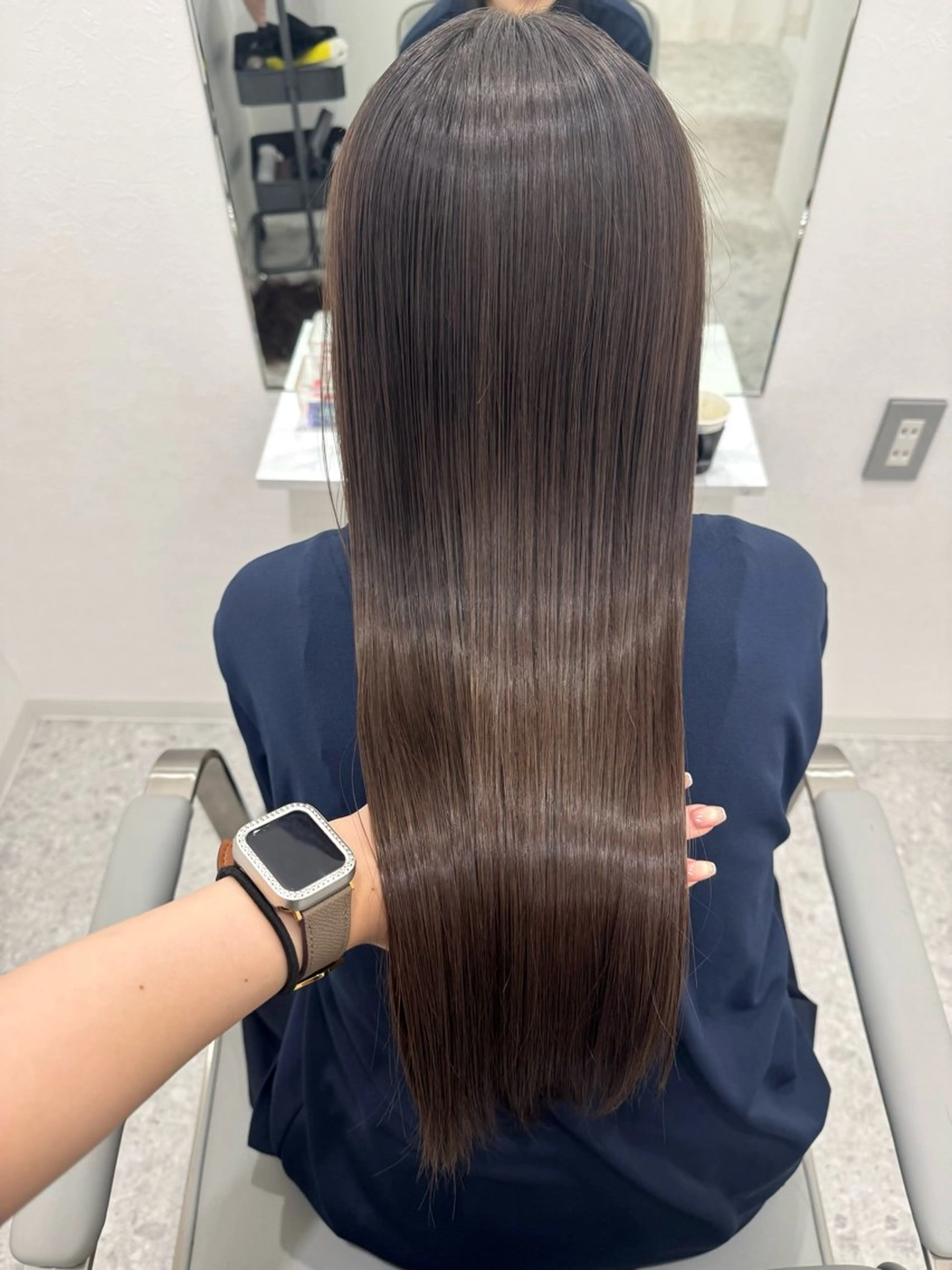 ロング 髪質改善 トリートメント カット ヘアカラー トリートメント 💎縮毛矯正/透明感 カラー💎椎葉みひろのヘアスタイル