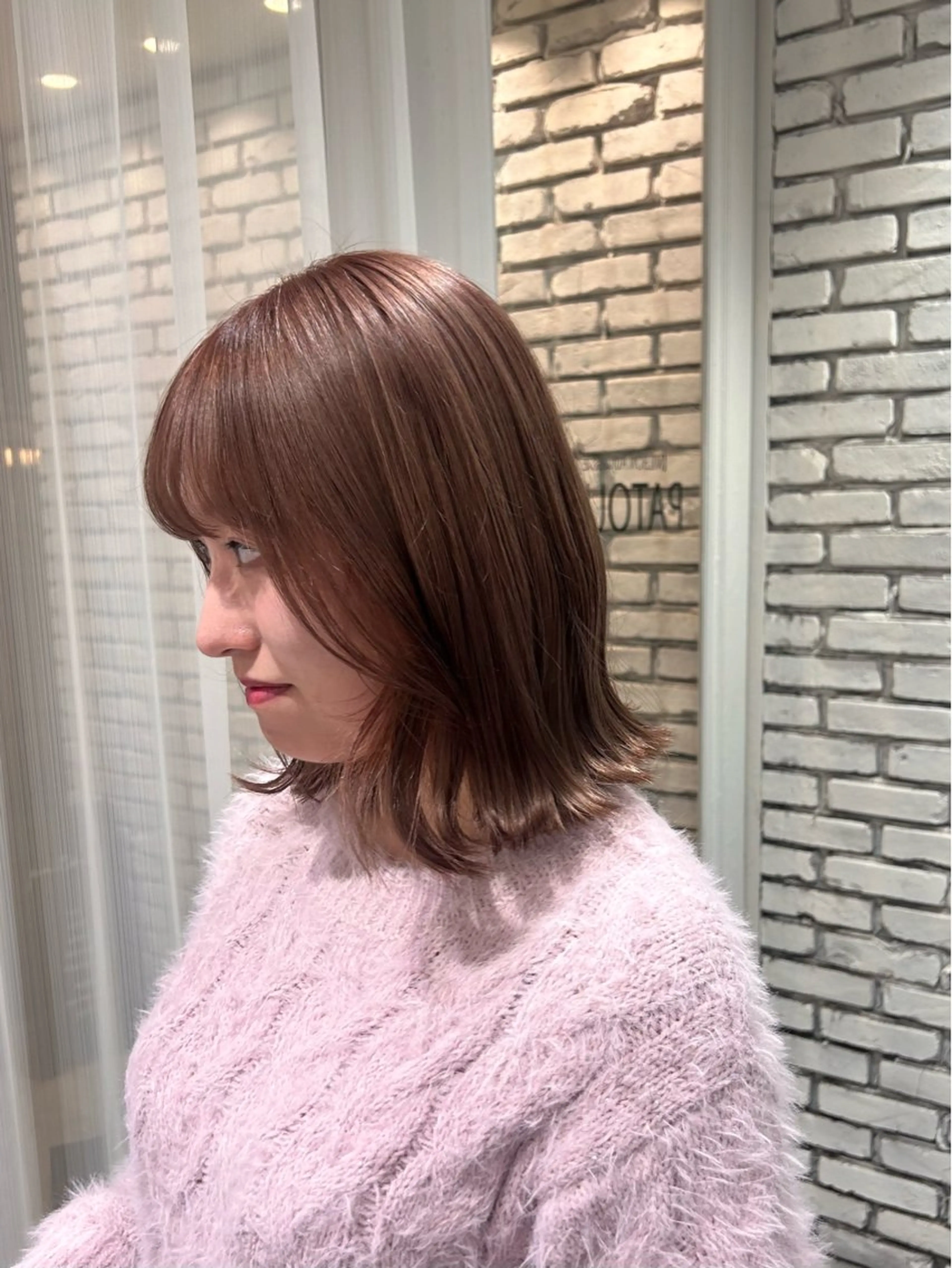 ミディアム 🤎オリーブカラー× パーマ特化💫森口のヘアスタイル