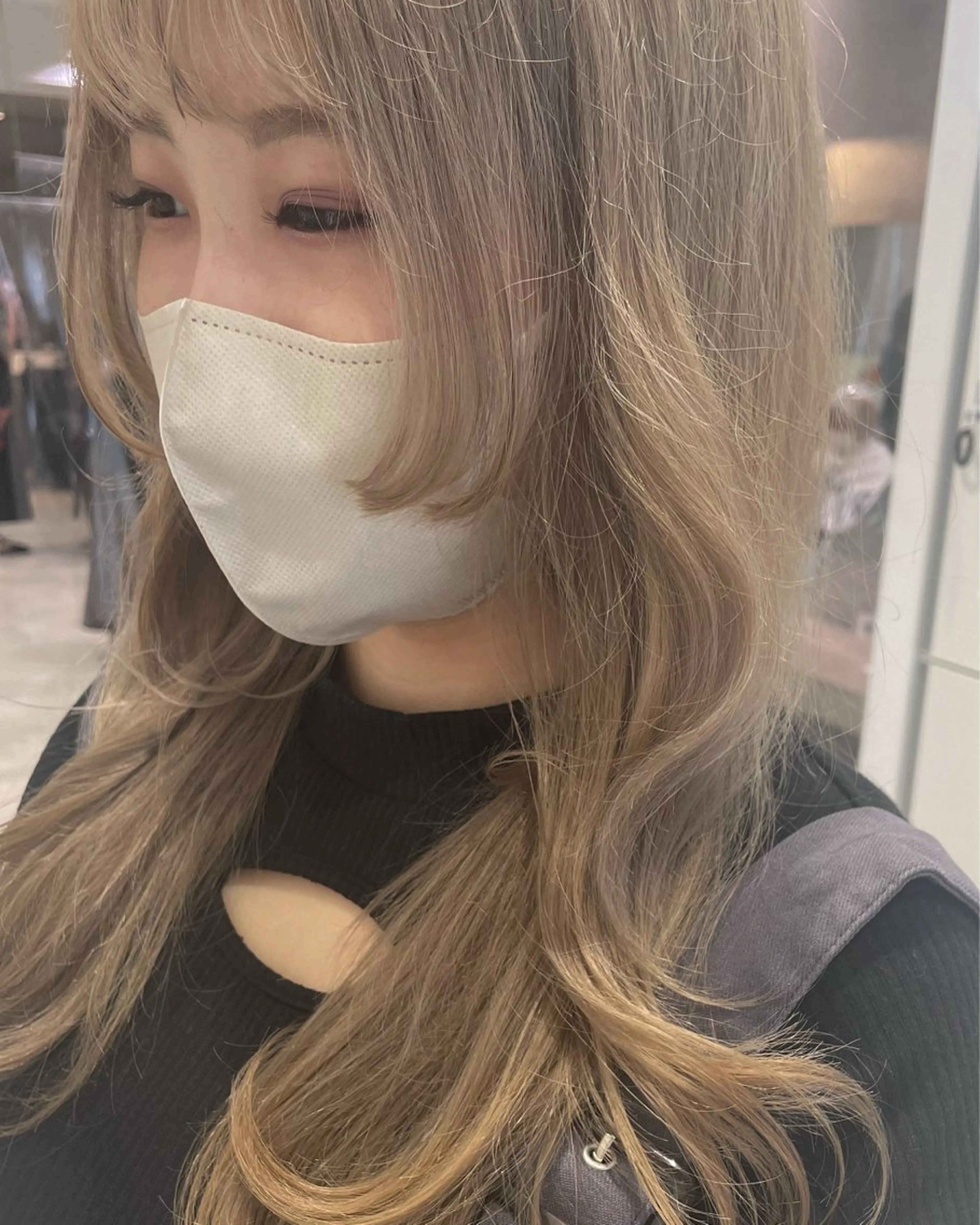 ロング カラー 髪質改善ストレート 🌈似合わせカットのヘアスタイル