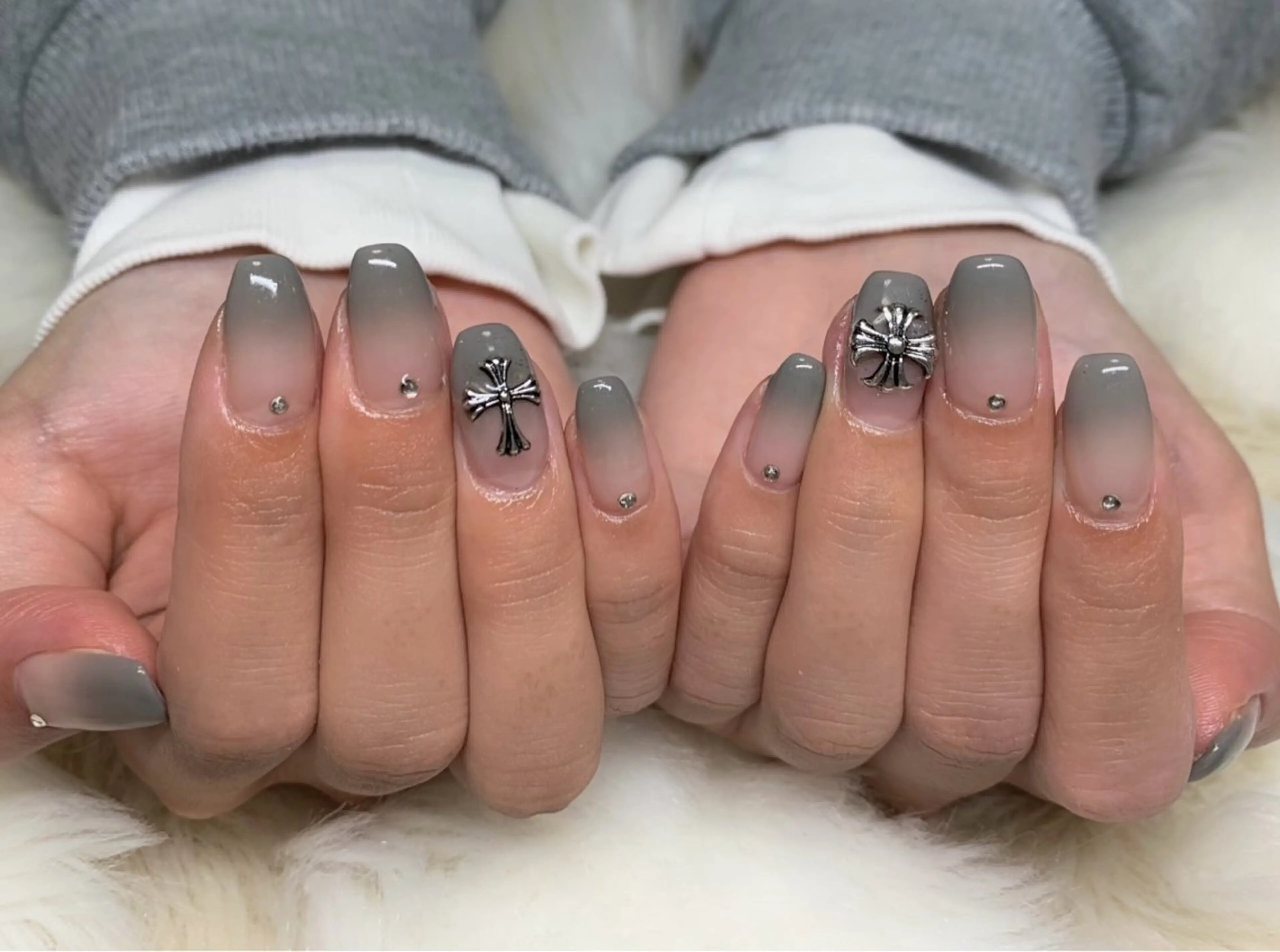 グラデーション色選び自由♡ ／丁寧ケア／ドリンク付き🫧／オフありの写真