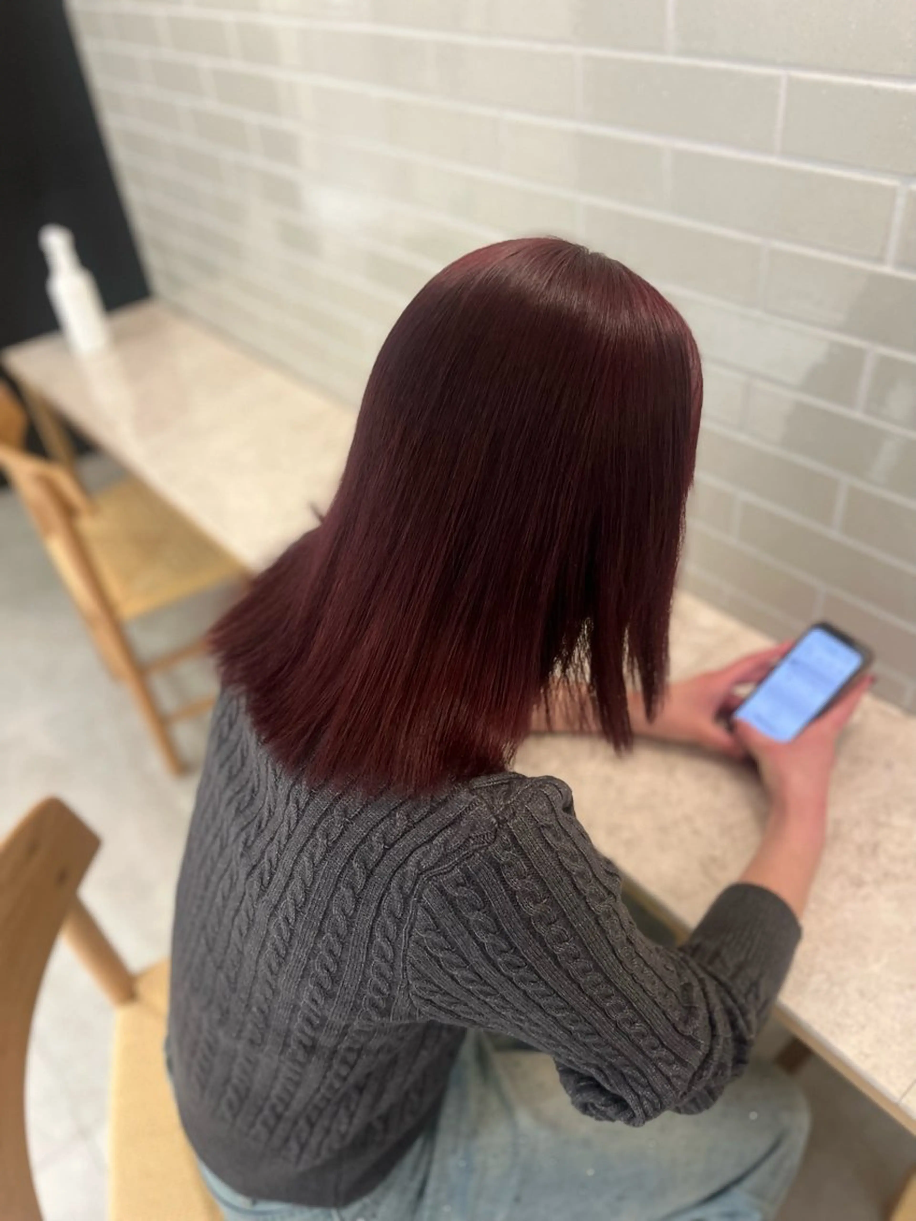 セミロング カラー ブリーチ 透明感カラー ブリーチなしカラー 髪質改善 トリートメント 【ただの天才 🎨】のヘアスタイル