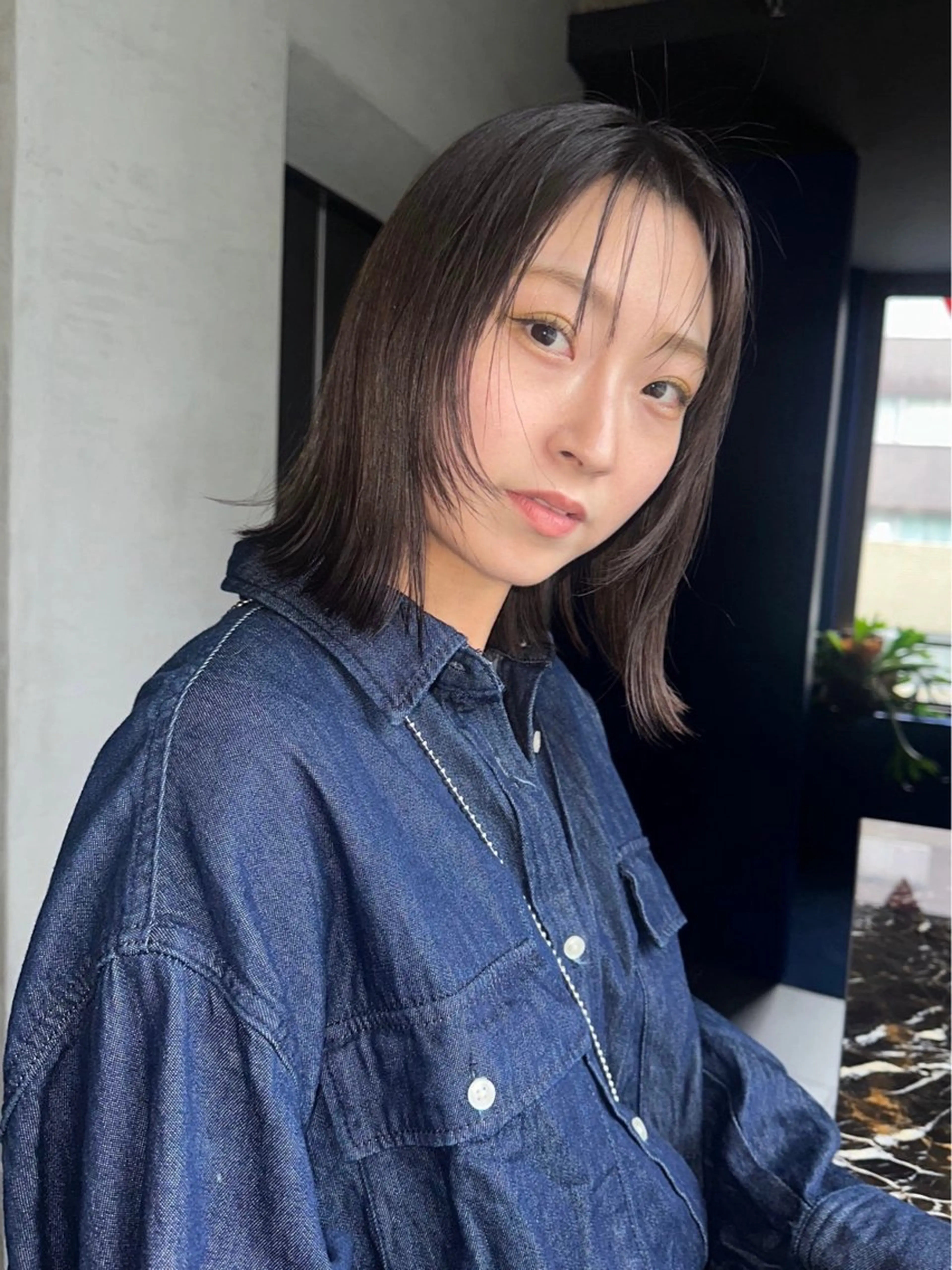 ミディアム KASUMI /堀江　心斎橋のヘアスタイル