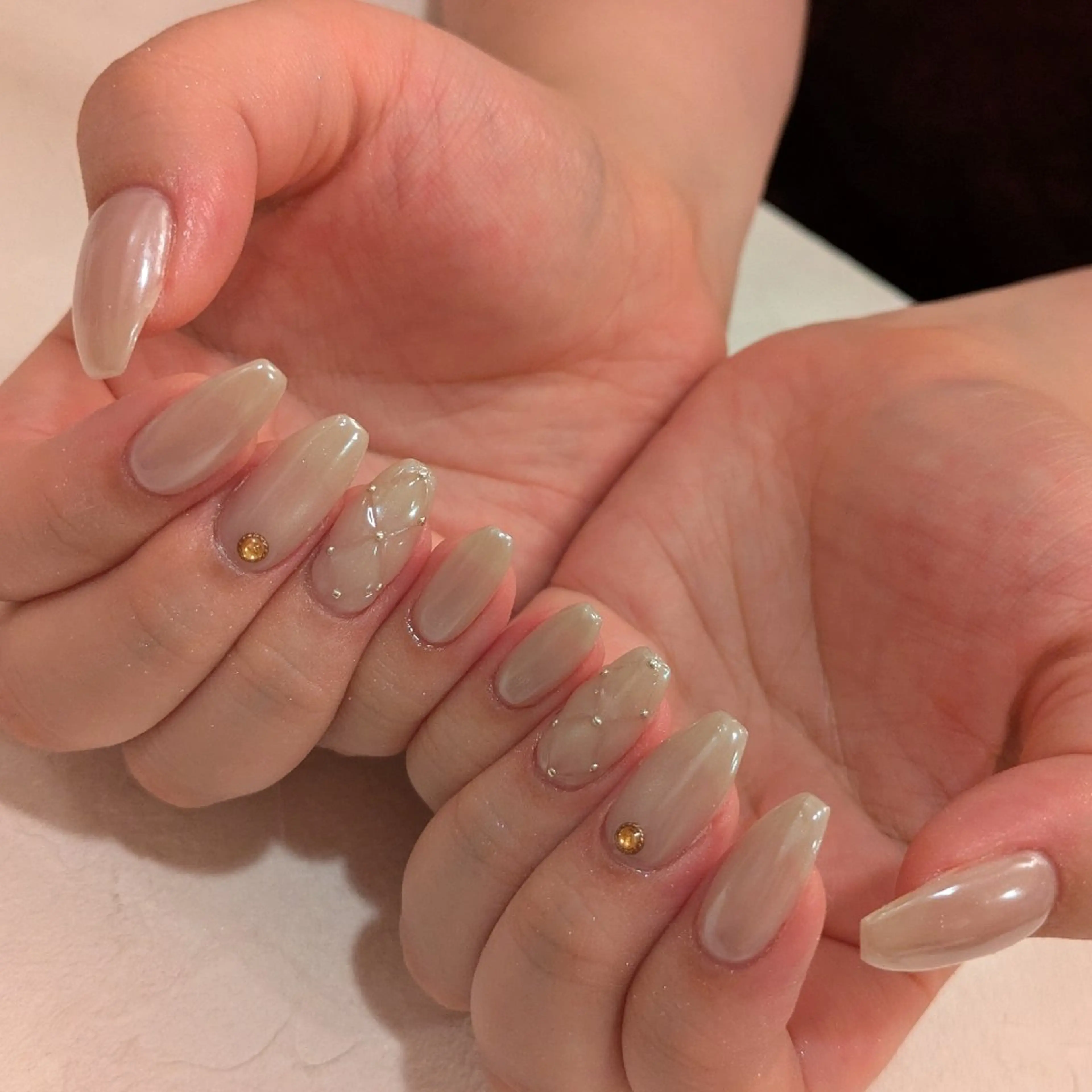 ネイル オーロラネイル ジェヌインネイル 河内のネイルデザイン