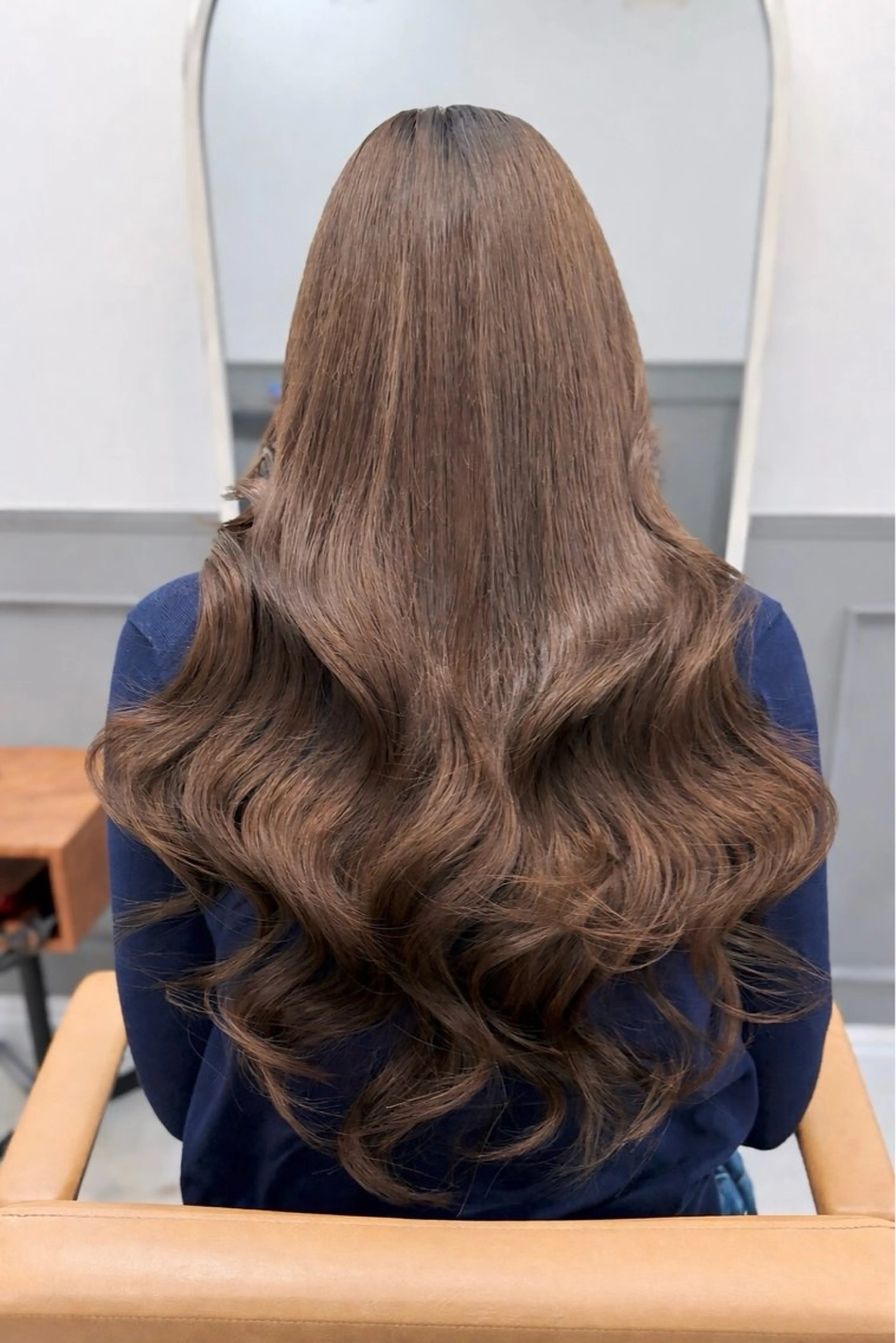 ロング エクステ 韓国風ヘア エクステ リケアプラス貝塚店 韓国Uチップエクステのヘアスタイル