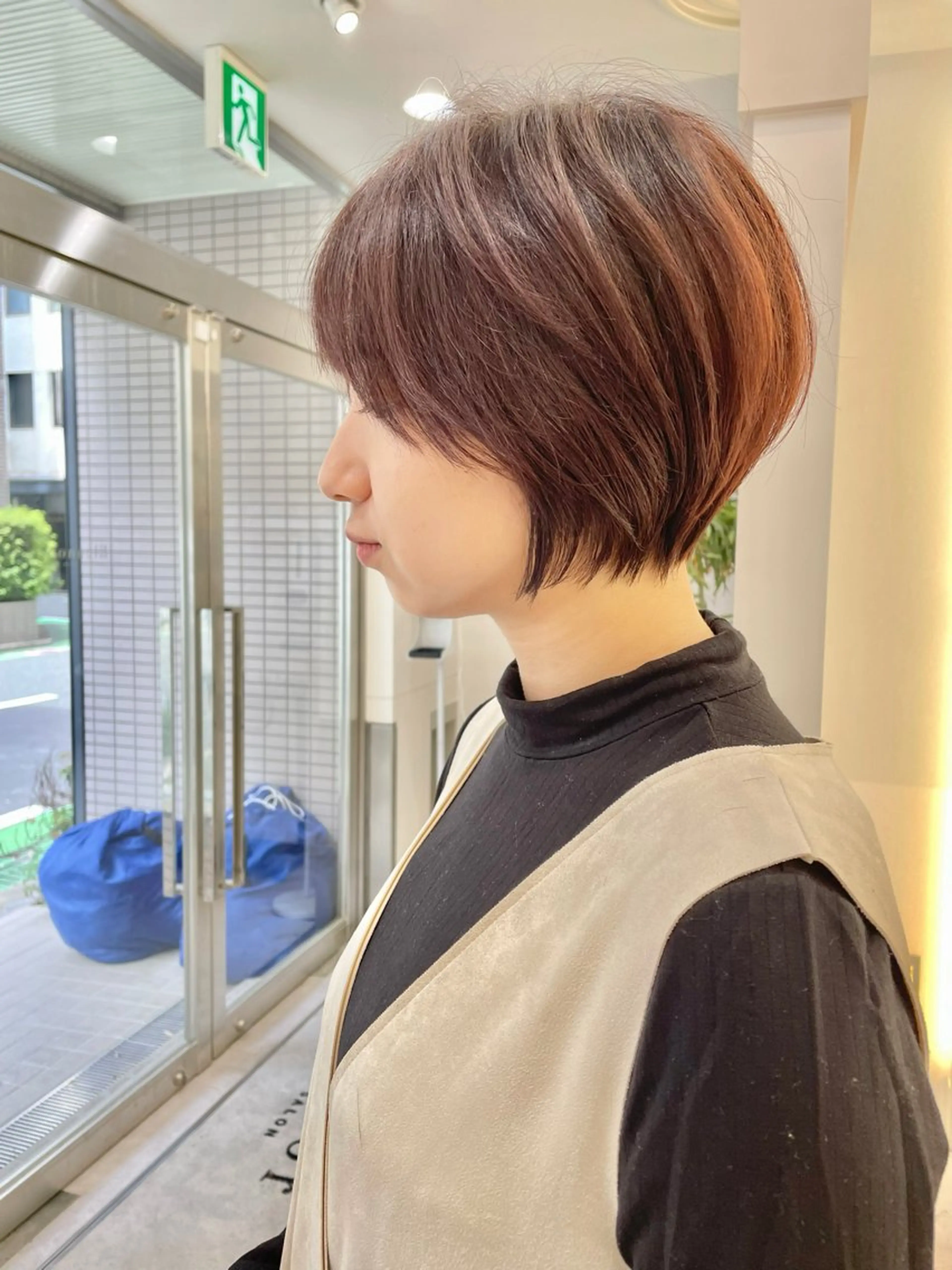 ショート カラー ショートヘア 小顔カット カット トリートメント ヘッドスパ 木原良 (キハラ リョウ)のヘアスタイル