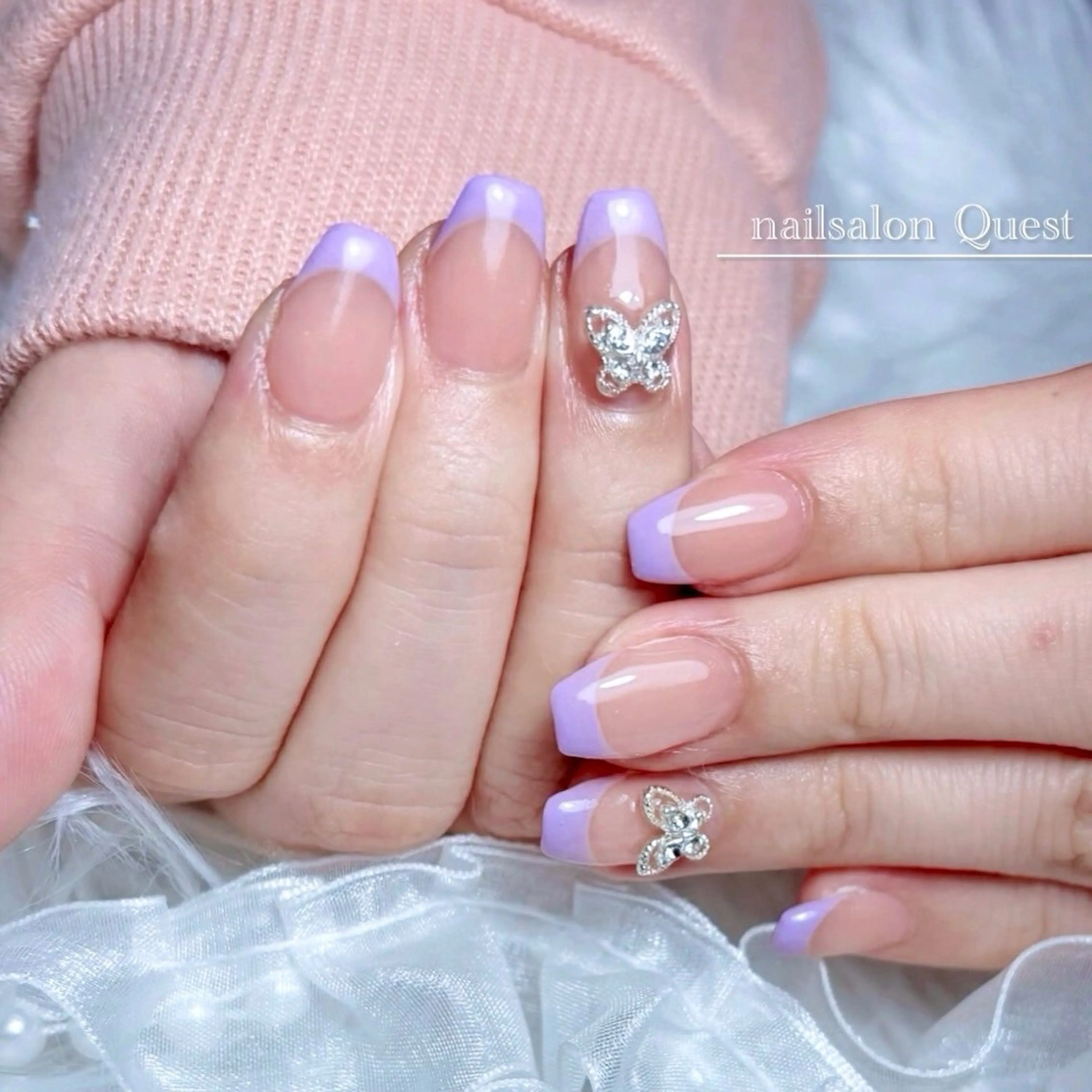 ネイル フレンチネイル シンプルネイル nailsalon Questのネイルデザイン