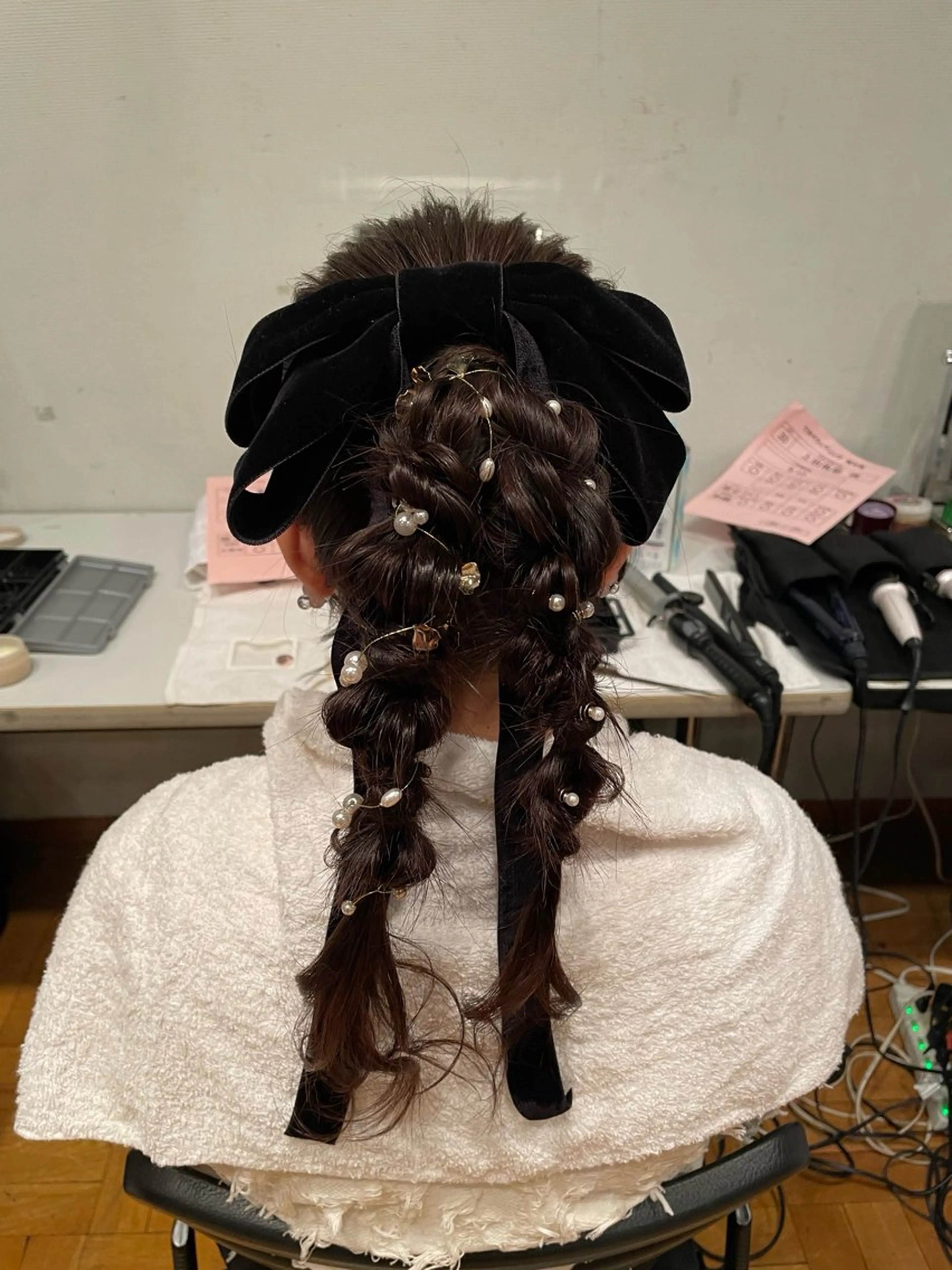 ロング ヘアアレンジ ポニーテール ヘアセット ユ ミのヘアスタイル