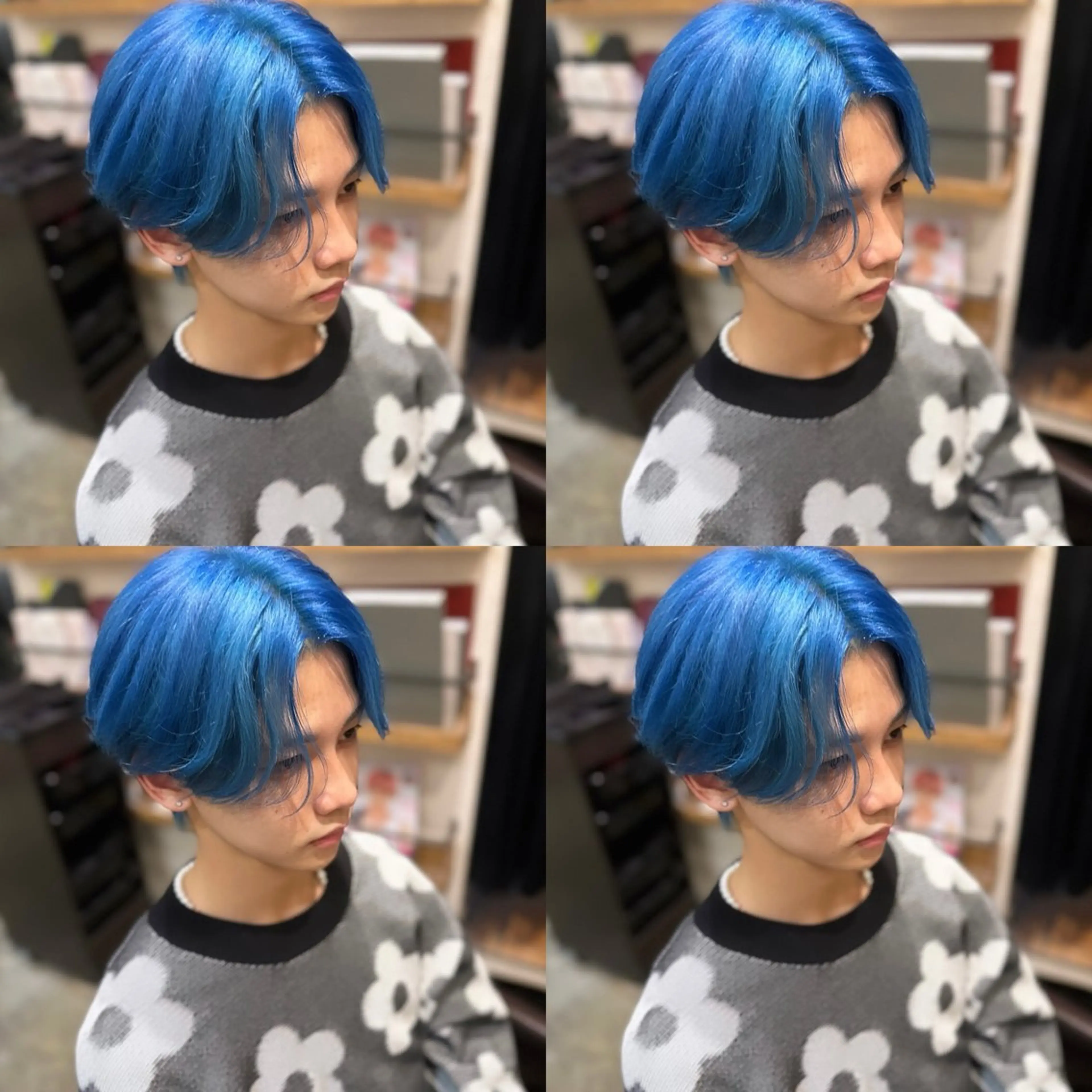 ショート カラー ヘアアレンジ メンズ ヘアカラー トリートメント 💎韓国レイヤー ×エクステゆうま💎のヘアスタイル