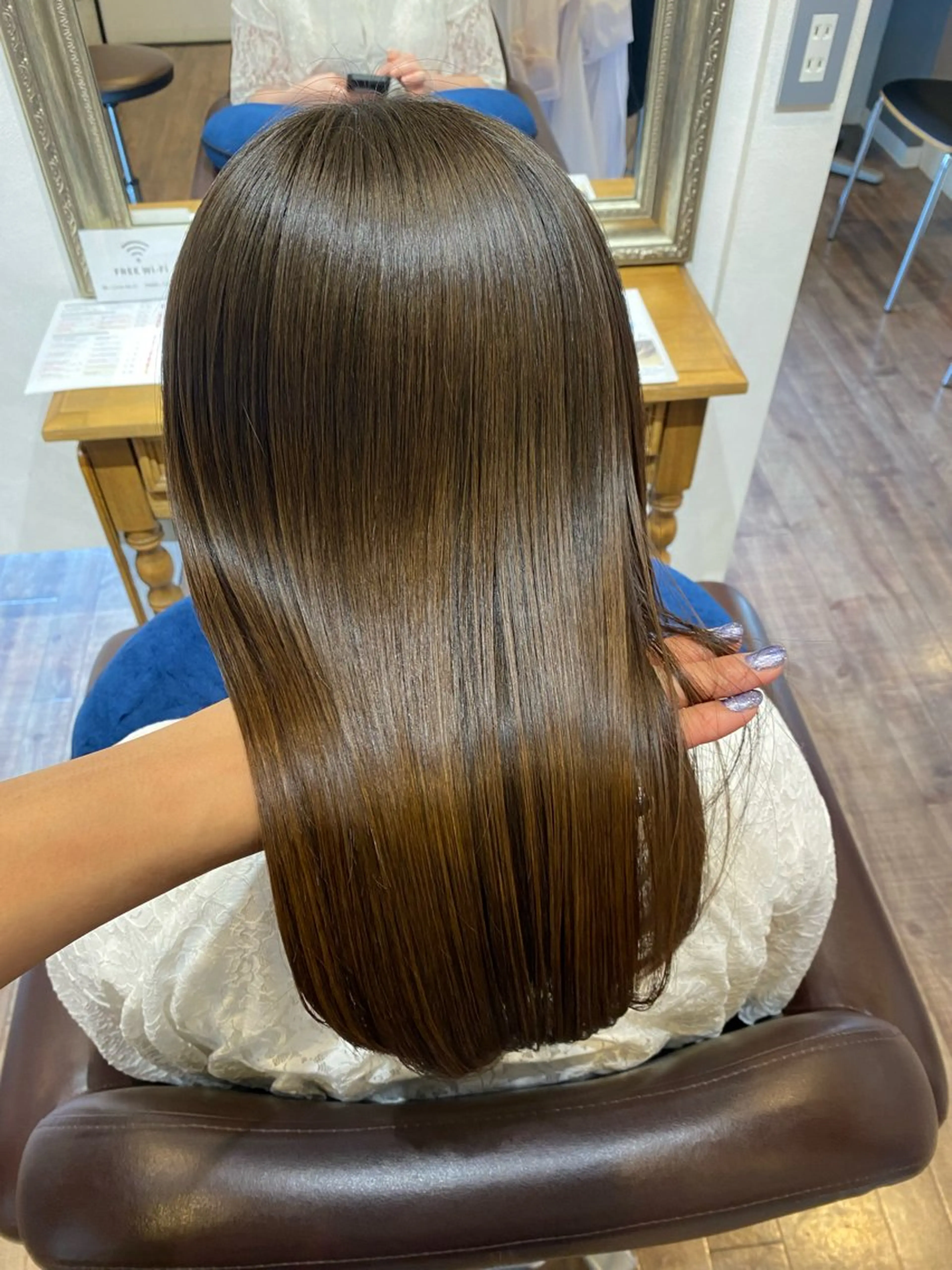 ミディアム 縮毛矯正 髪質改善/縮毛/小林 水葵のヘアスタイル