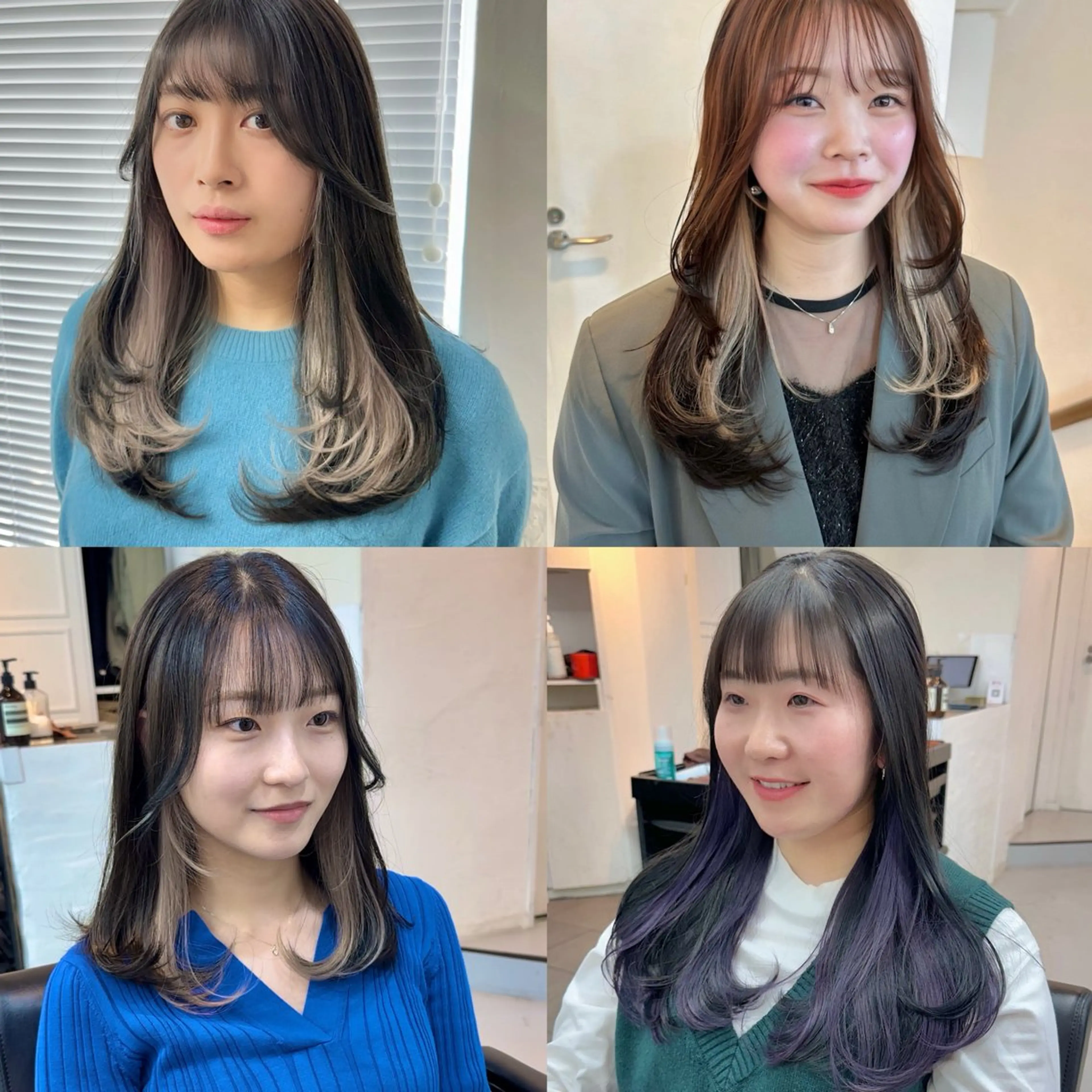 ロング カラー ブリーチ ケアブリーチ ダブルカラー インナーカラー レイヤーカット ヘアカラー トリートメント インナーカラー/レイ ヤーカット♡/マキシのヘアスタイル
