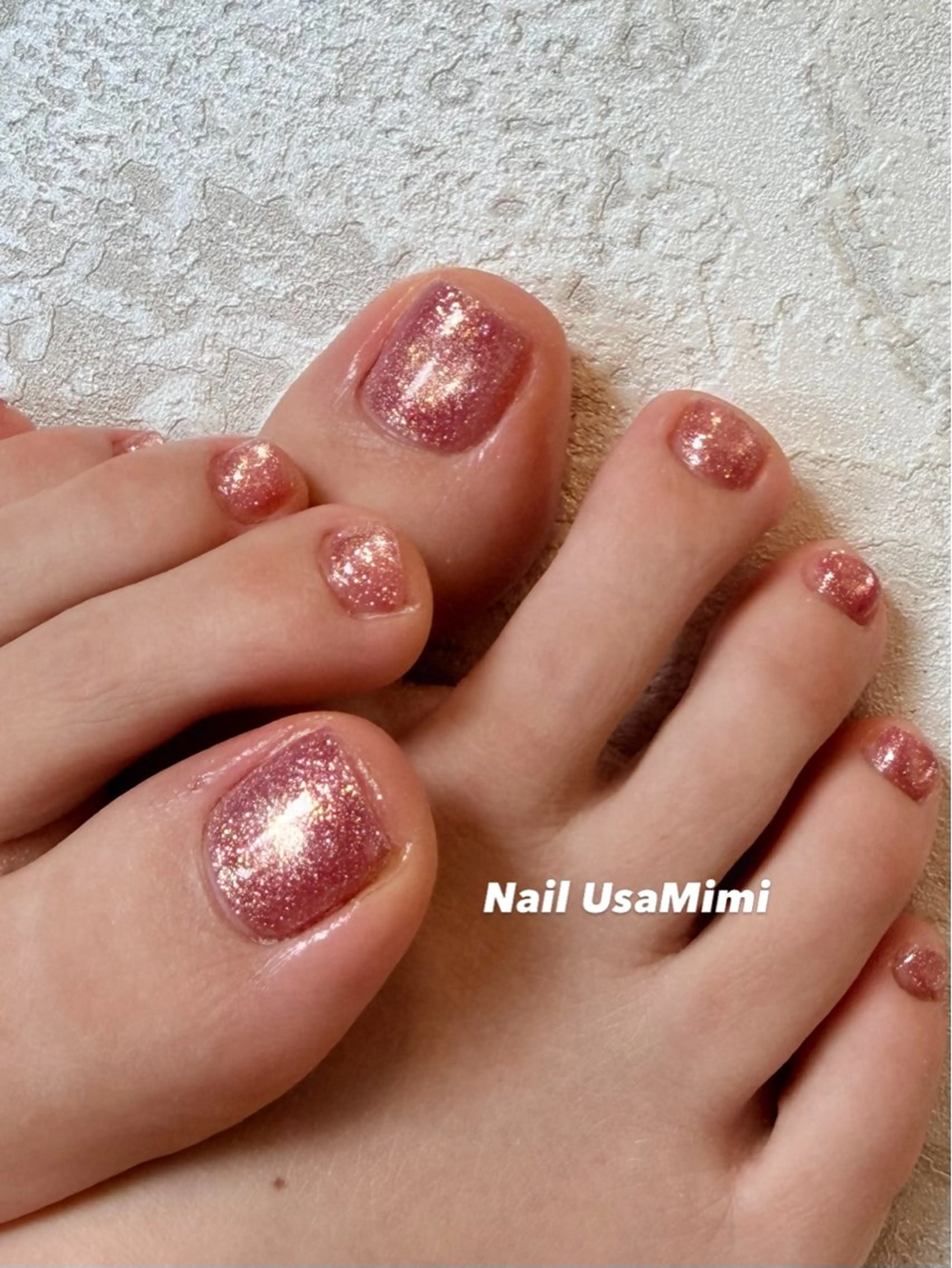 ネイル アートネイル フットネイル ジェルネイル キラキラネイル マグネットネイル フットネイル Nail Usa Mimi ASAKOのネイルデザイン