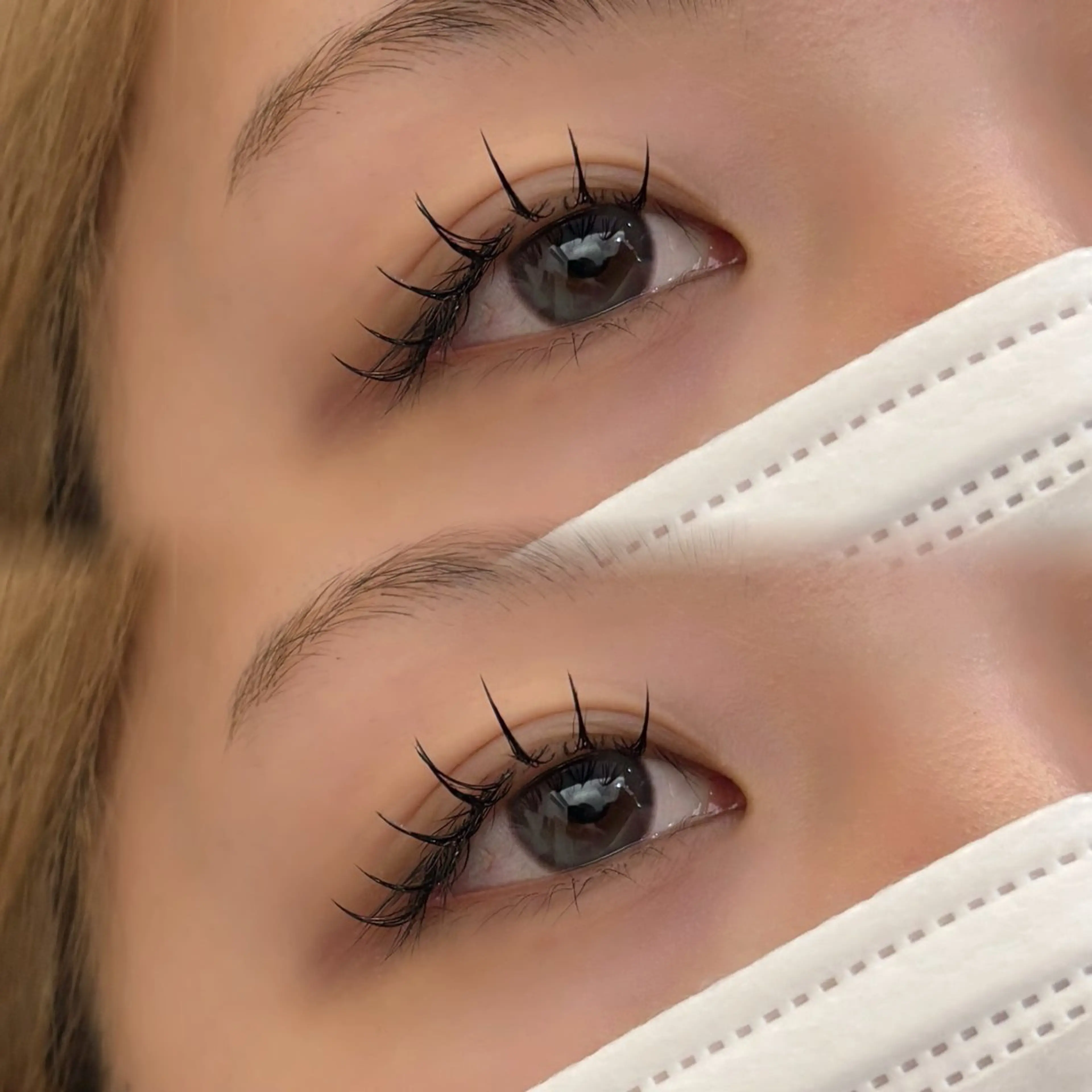 ナチュラルマツエク80~100本🖤束間美容液コーティング🎀((セーブルorフラット))付け足しも🉑の写真