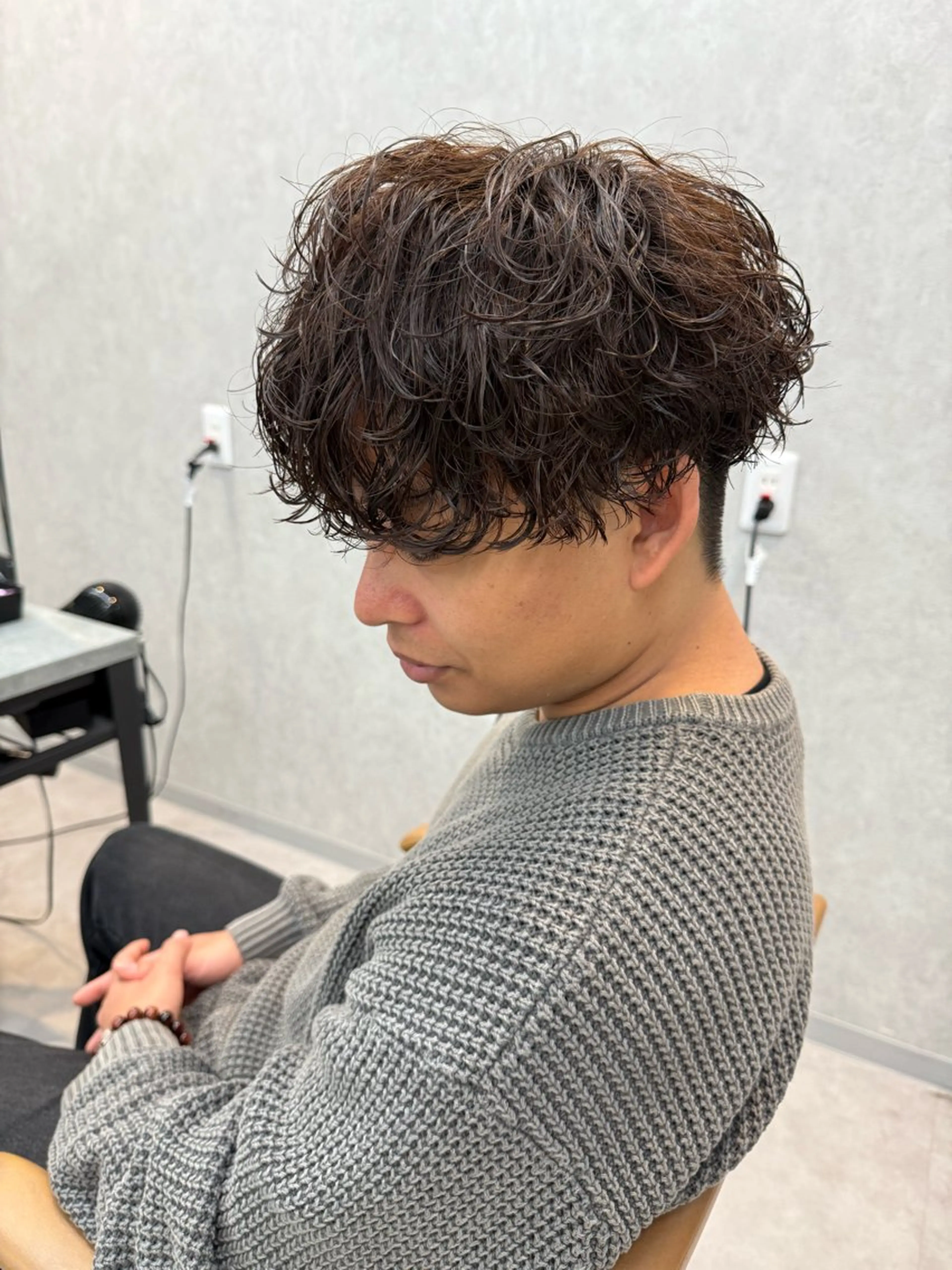 ミディアム パーマ メンズ ミディアムパーマ メンズパーマ カット パーマ メンズパーマ職人/ 天神/tatsukiのヘアスタイル